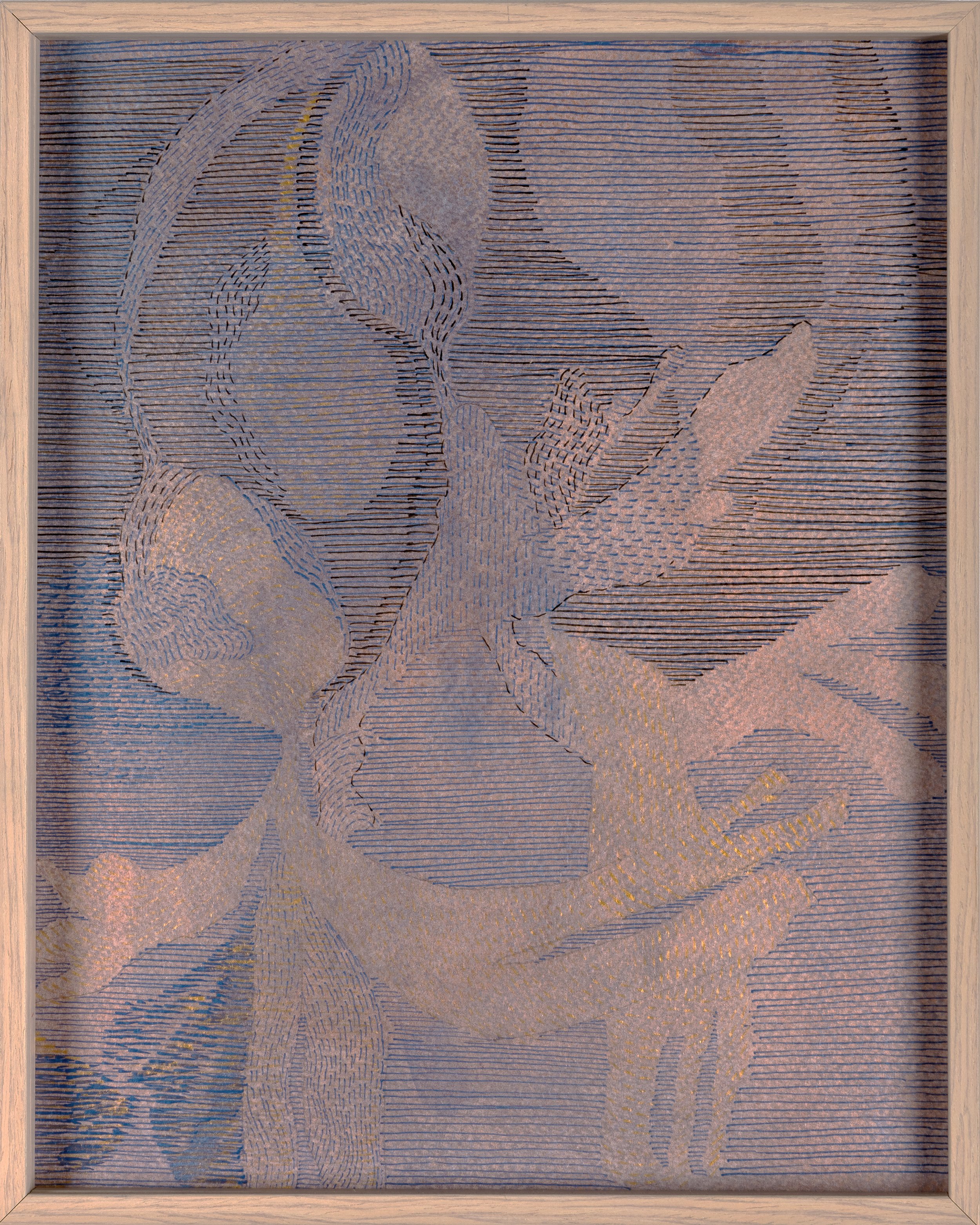 Astrid de Pauw, H3, afb 4, 30 x 24 cm Titel: We zwegen allebei toen we over het kustpad wandelden