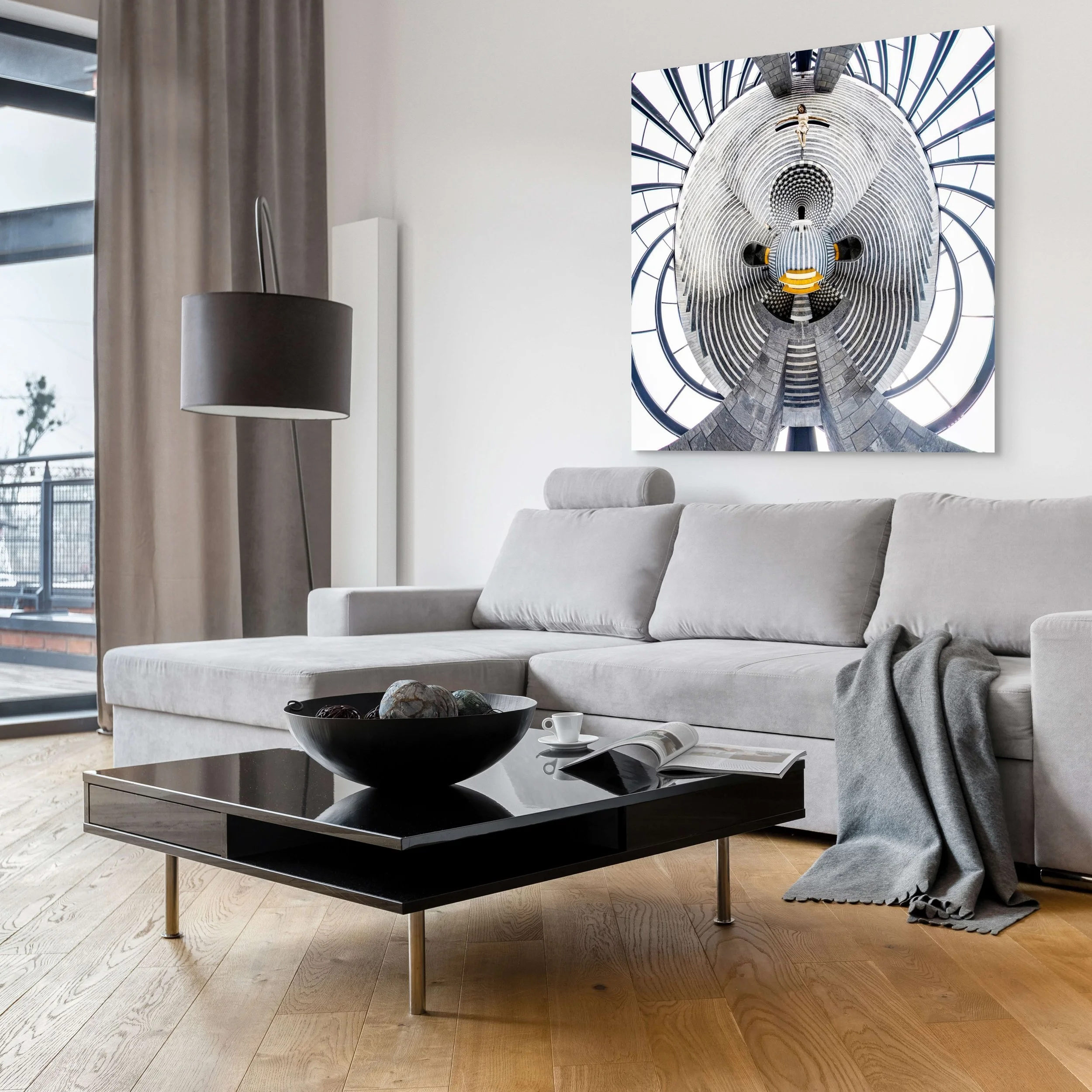 Mogno - Eglise Botta intérieur