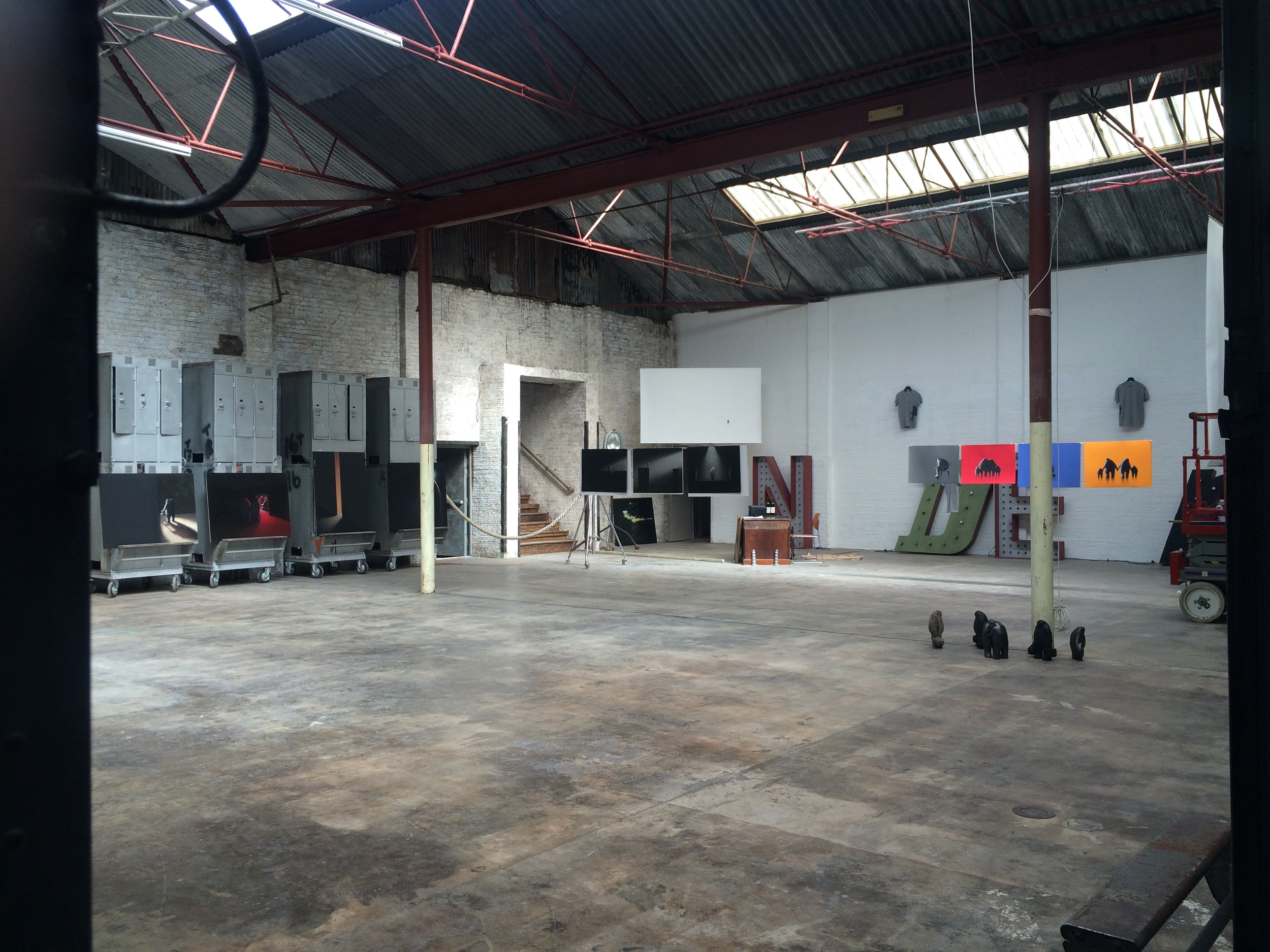 Setting up The Blue Factory (2015), London E8