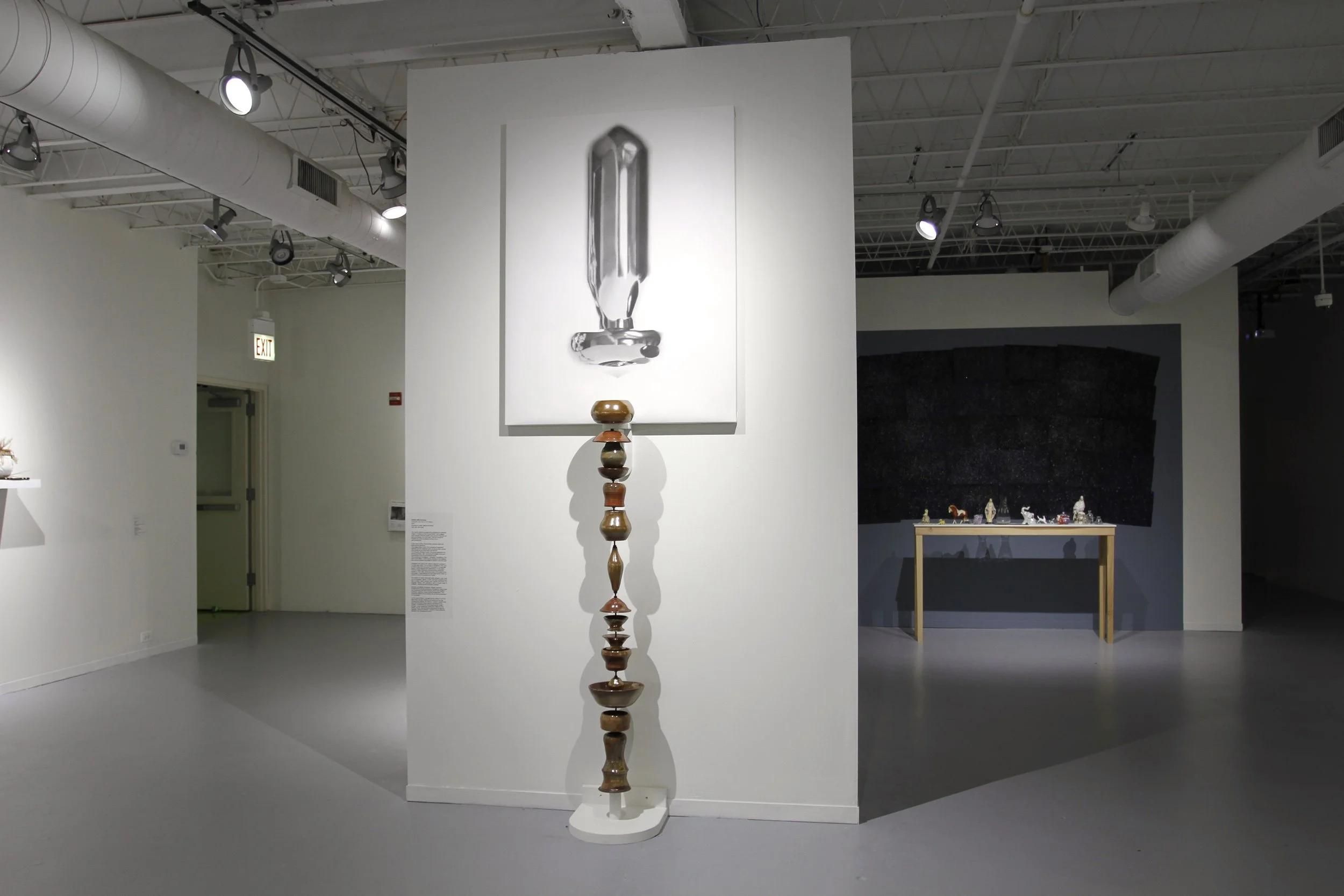  Graphite on paper and Glazed stoneware  36x15x108 inches 