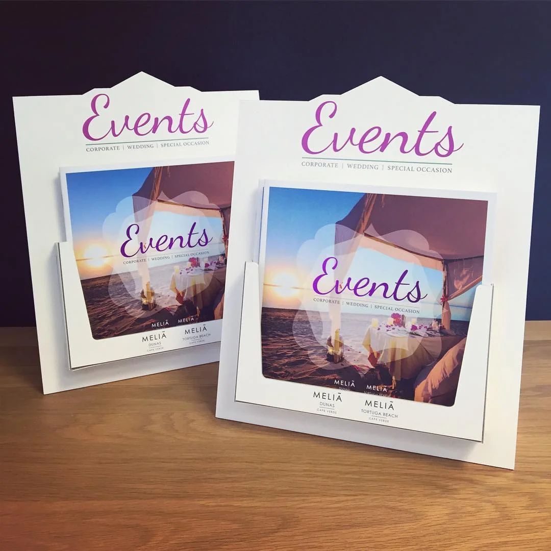 Tabletop POS to promote brochures