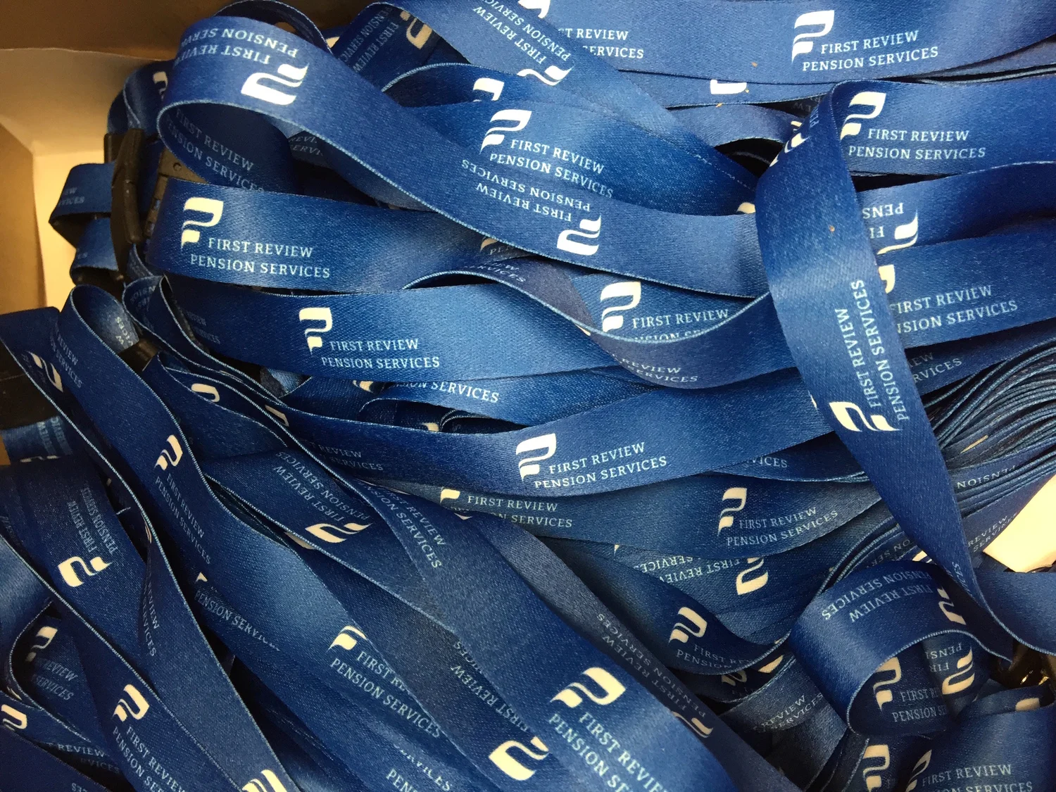 Branded Lanyards for First Review Pension Services
