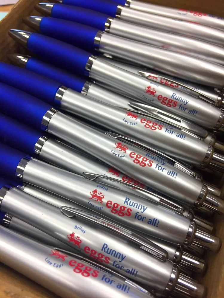 Runny eggs for all Branded Pens