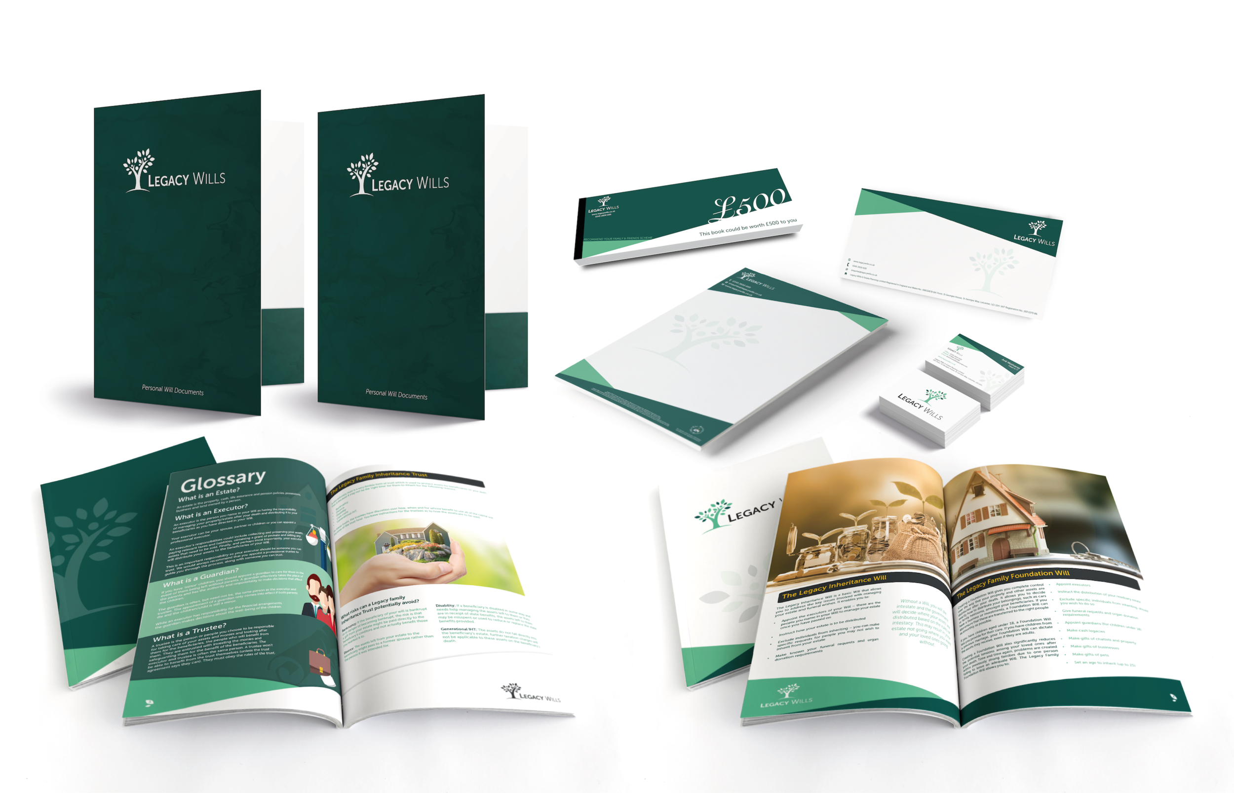 Corporate Literature Design for Legacy Wills, Leicester