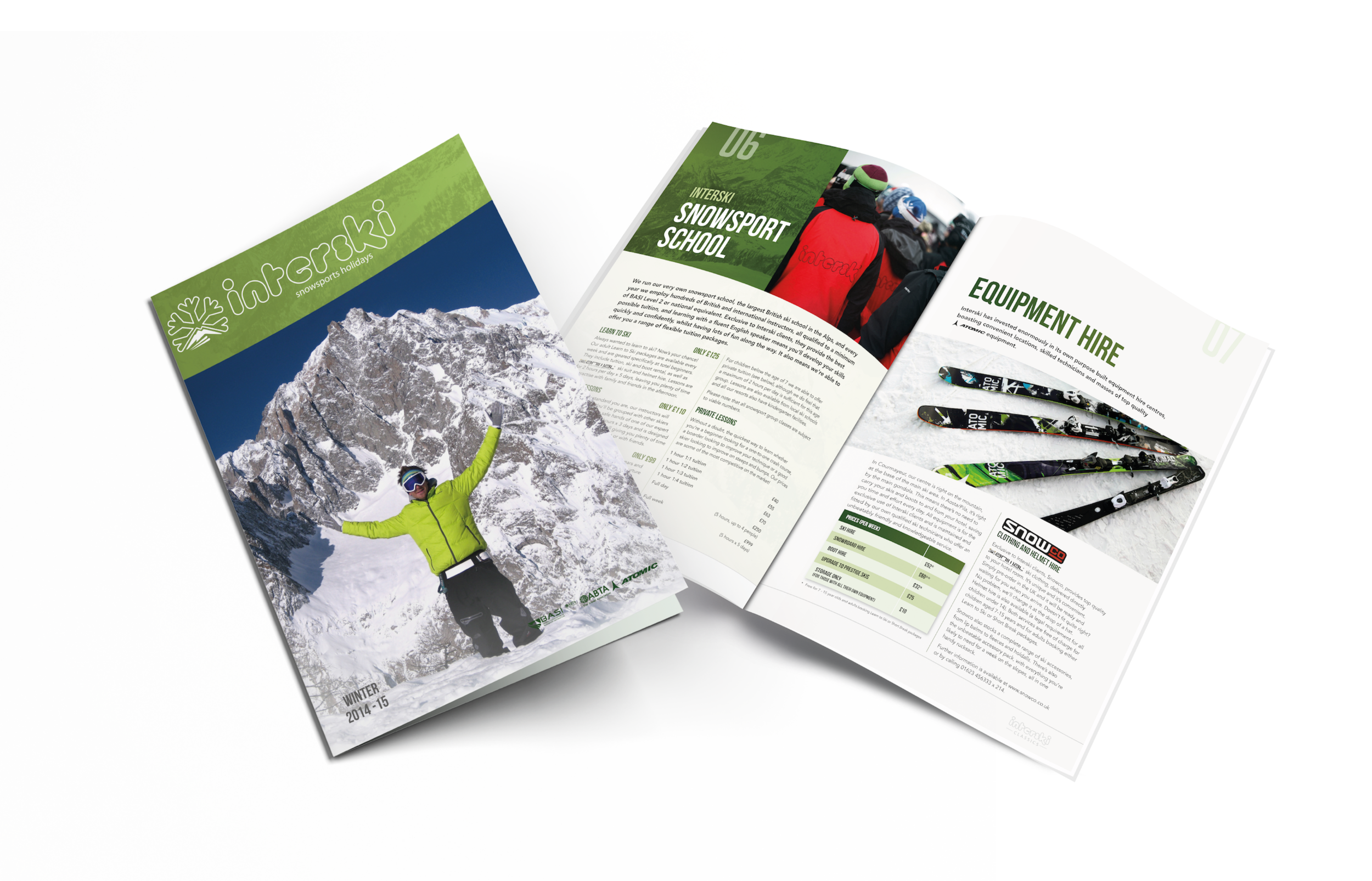 2014/15 Skiing Holiday Brochure Design for Interski, a Snowsports Holiday Company  (Copy)