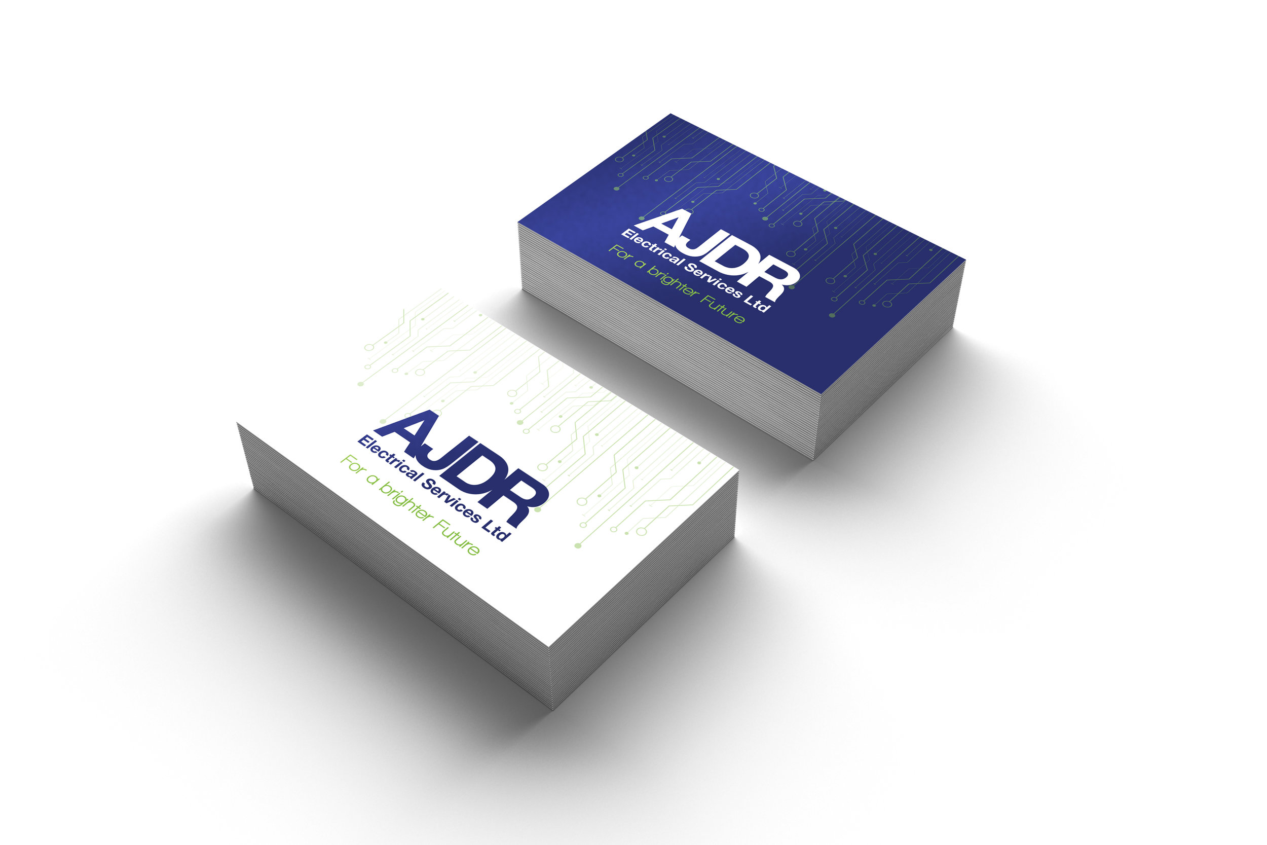 Business Card Design for AJDR Electrical (Copy)