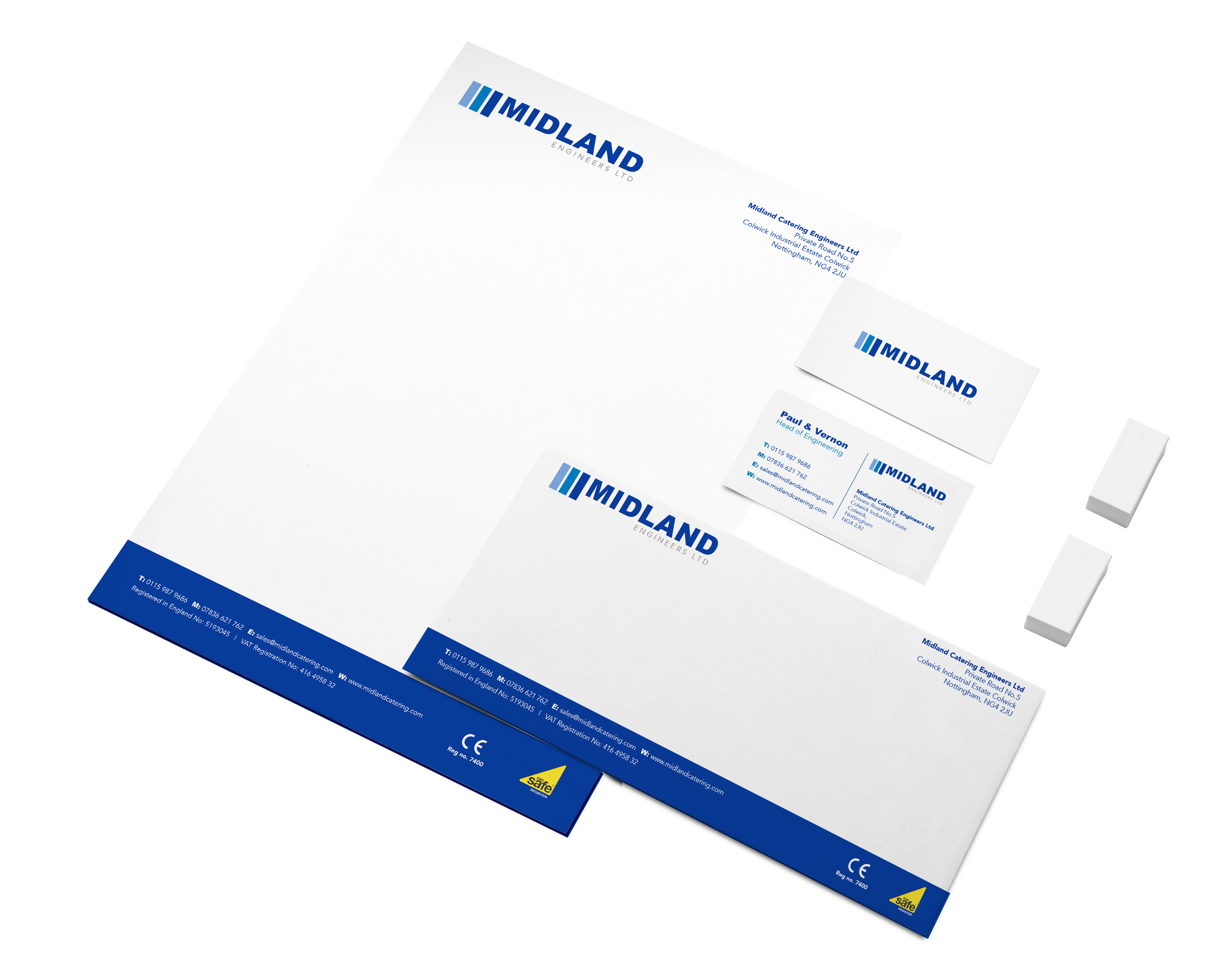 Midland Catering Engineers Stationery Design and Print (Copy)