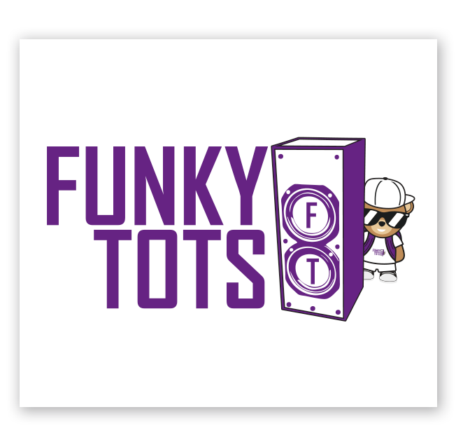 Funky Tots Logo Design for Freedom Factory