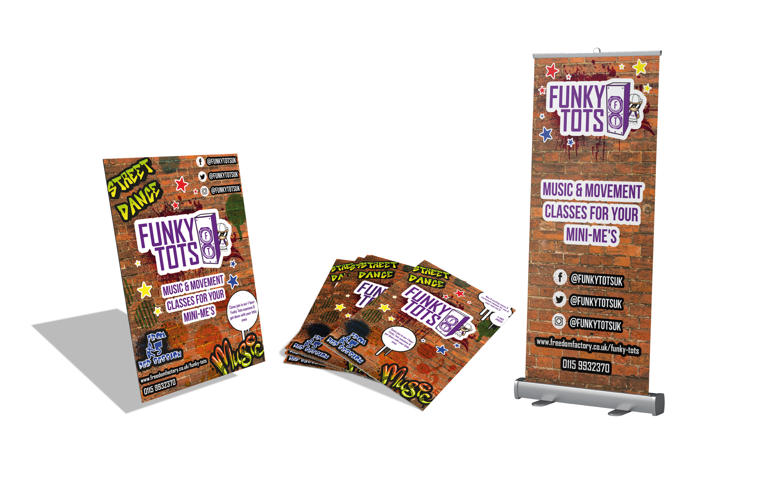 Funky Tots Printed Collateral Design and Print (Copy)