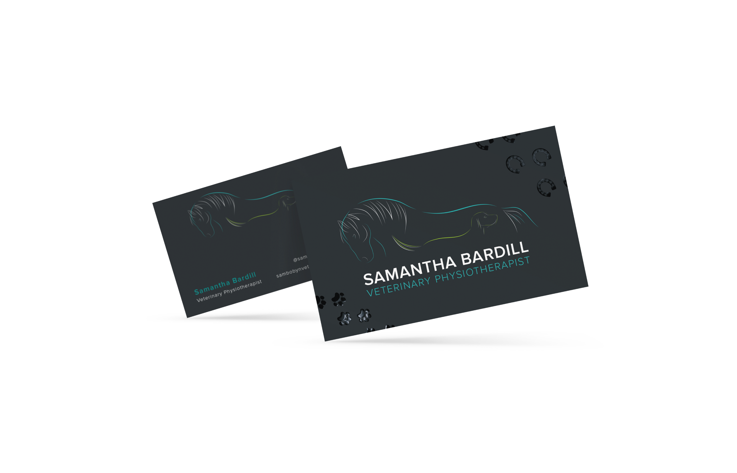 Samantha Bardill Designed and Printed Business Cards