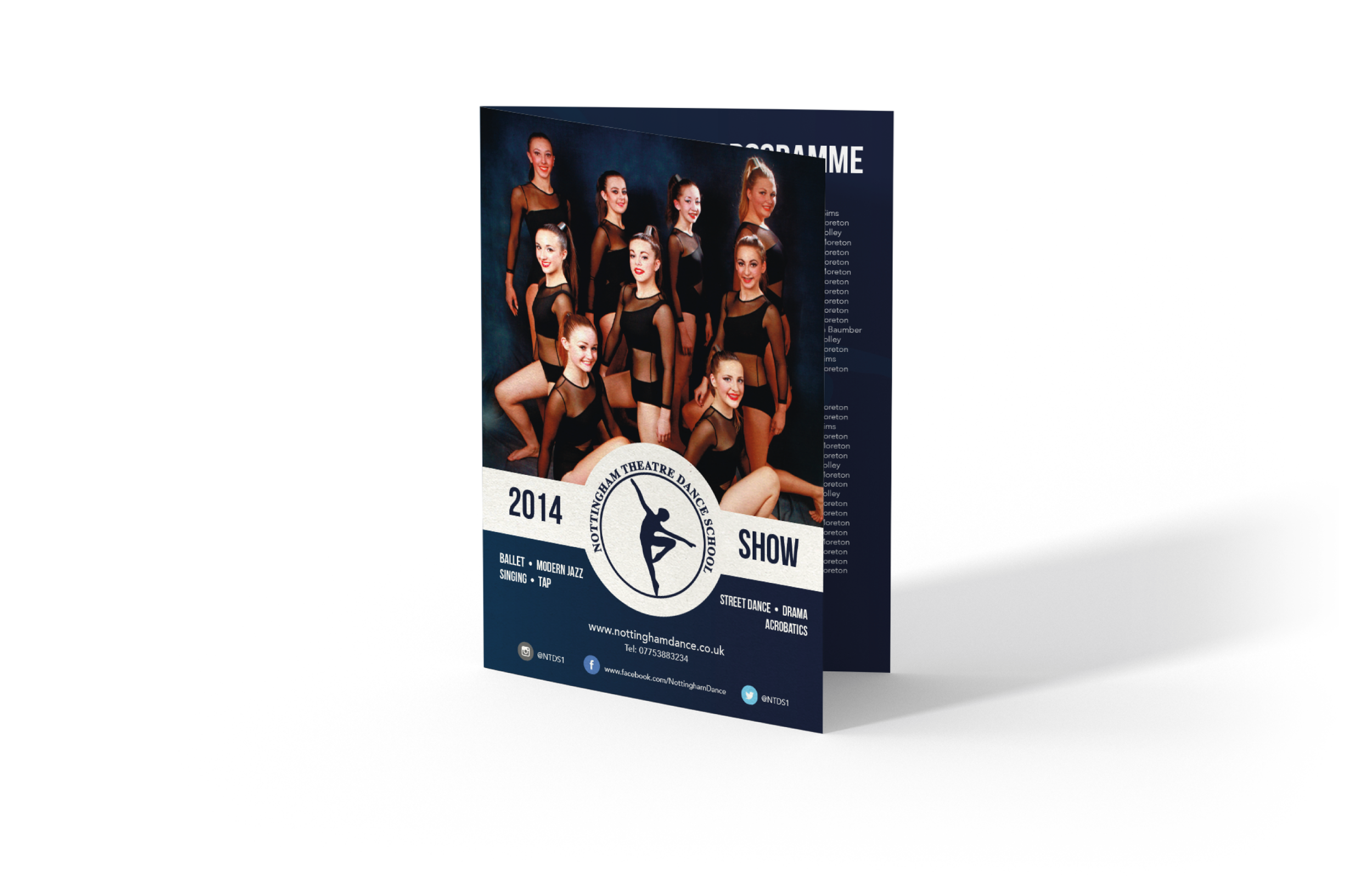 Dance School Printed Show Programmes