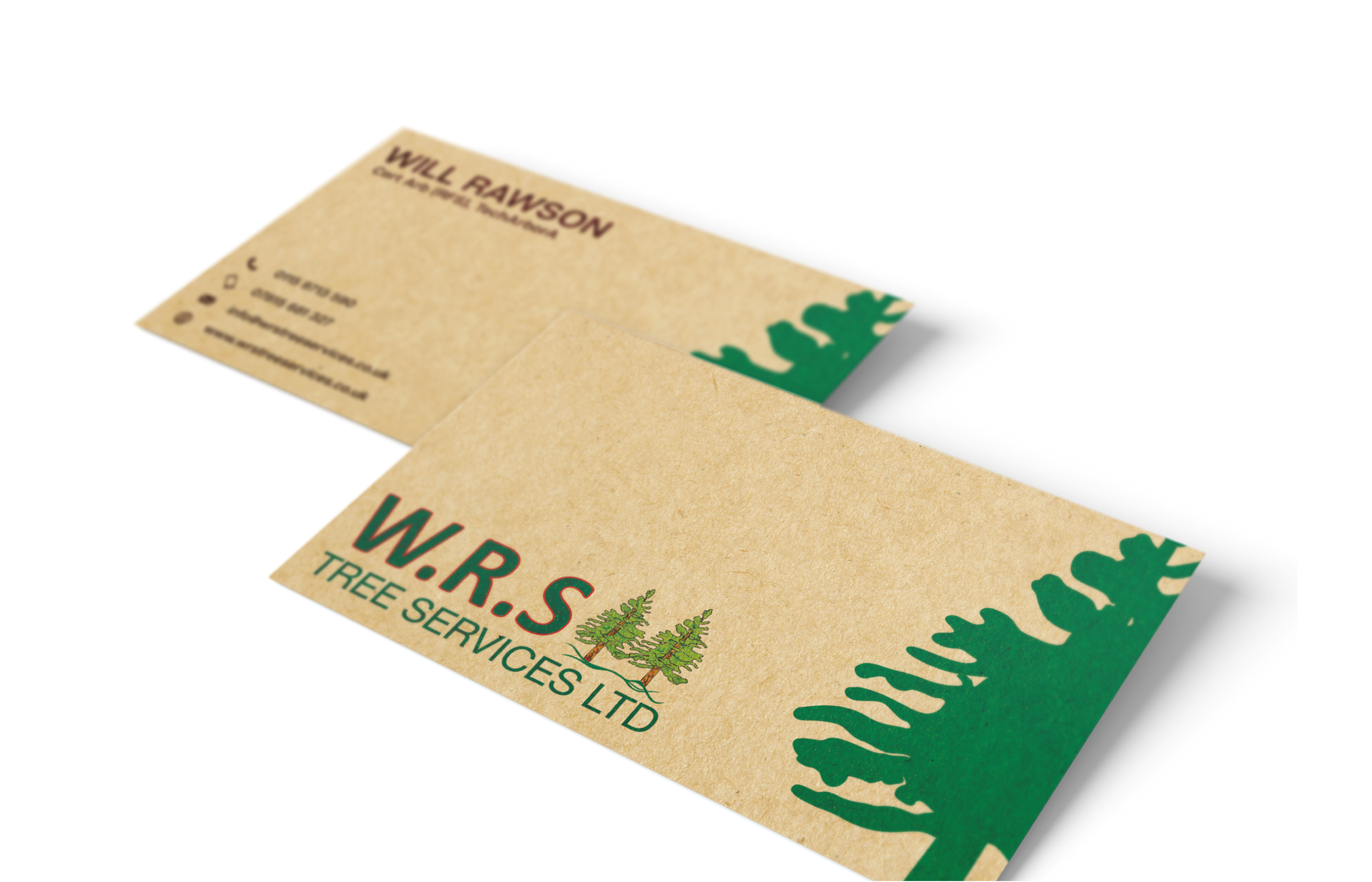 W.R.S Tree Services Business Card Design
