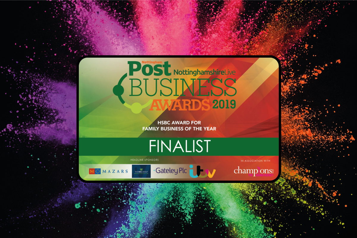 We are a finalist at the Nottingham Post Business Awards!