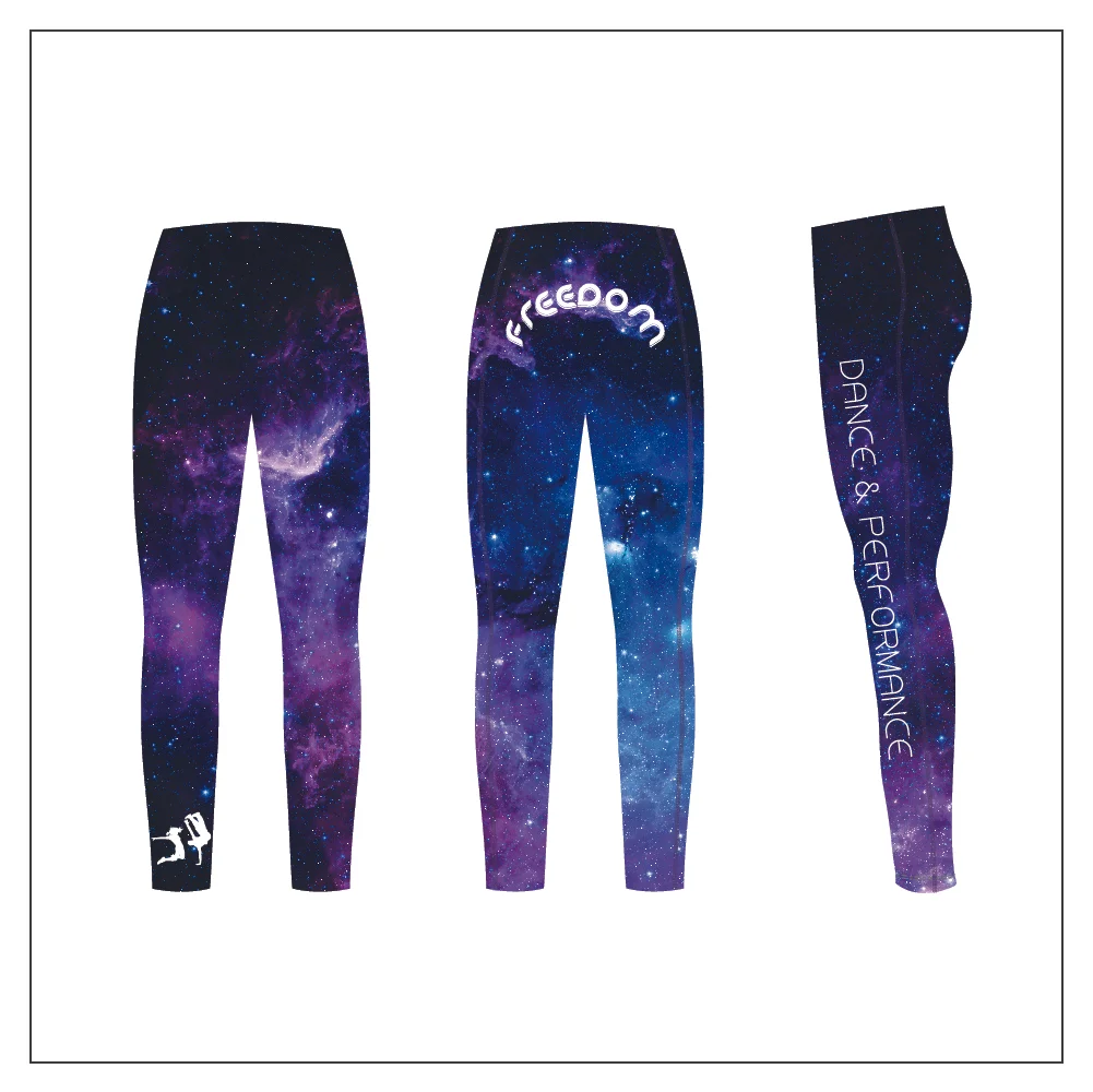 High Waist Leggings • Available in Girls & Ladies Sizing • 84% Polyester/16% Elastane (spandex) • Size 3-4 up to a UK 18 • Minimum Ordering Quantity of 10