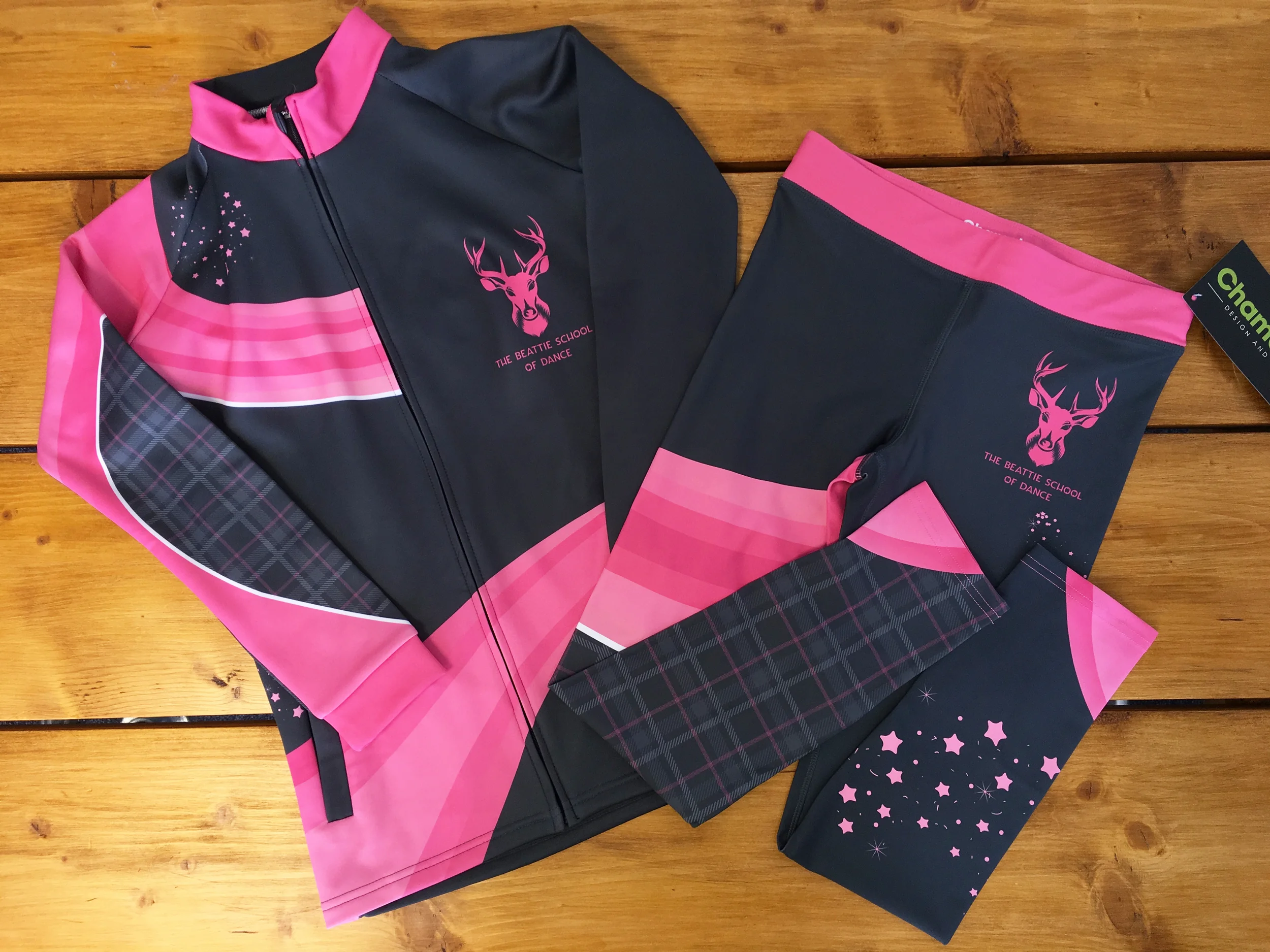 The Beattie School of Dance Elite Competition Uniform - Pink and Grey