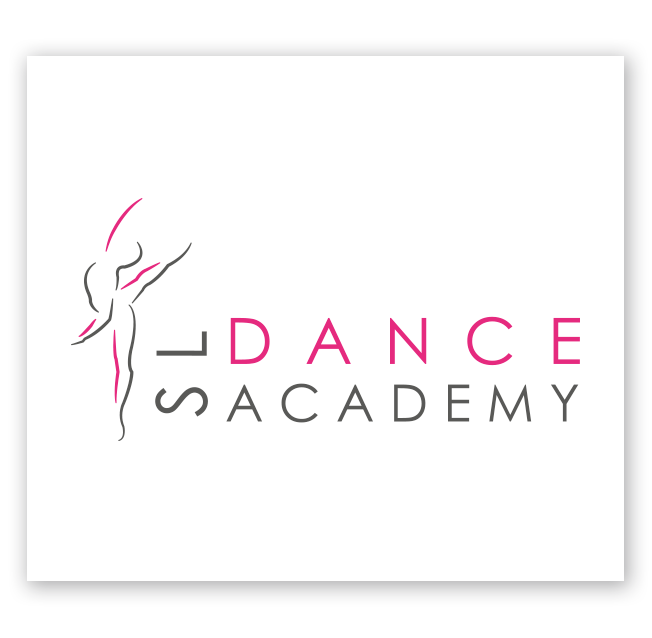Pink and Grey SL Dance Academy Logo Design (Copy)