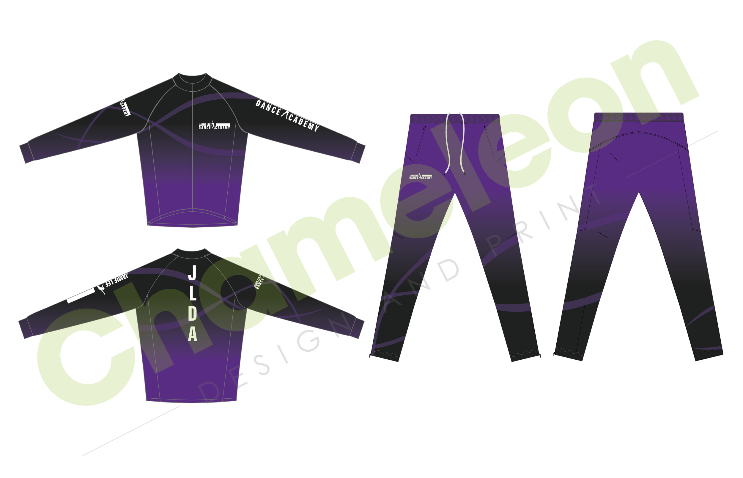 Boys Design - Jacket and Skinny Jogger Tracksuit for Jamie Lee Dance Academy