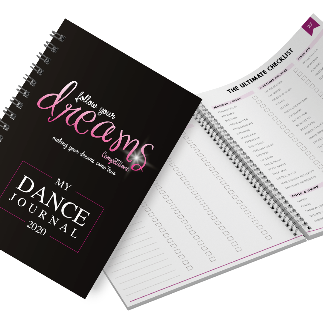 Follow your Dreams Competitions Bespoke Dance Journal 