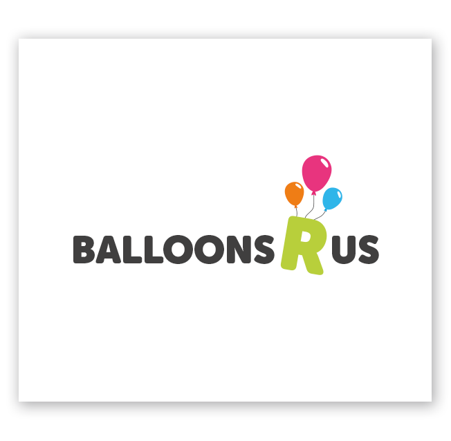 Balloons R us Logo Design for a Balloon Company (Copy)