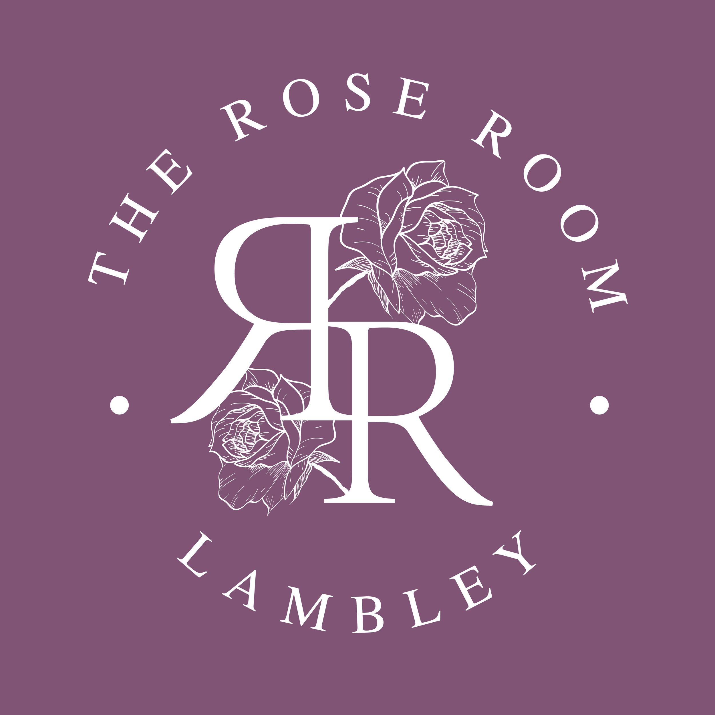 Purple The Rose Room Lambley Therapy Massage Logo Design (Copy)