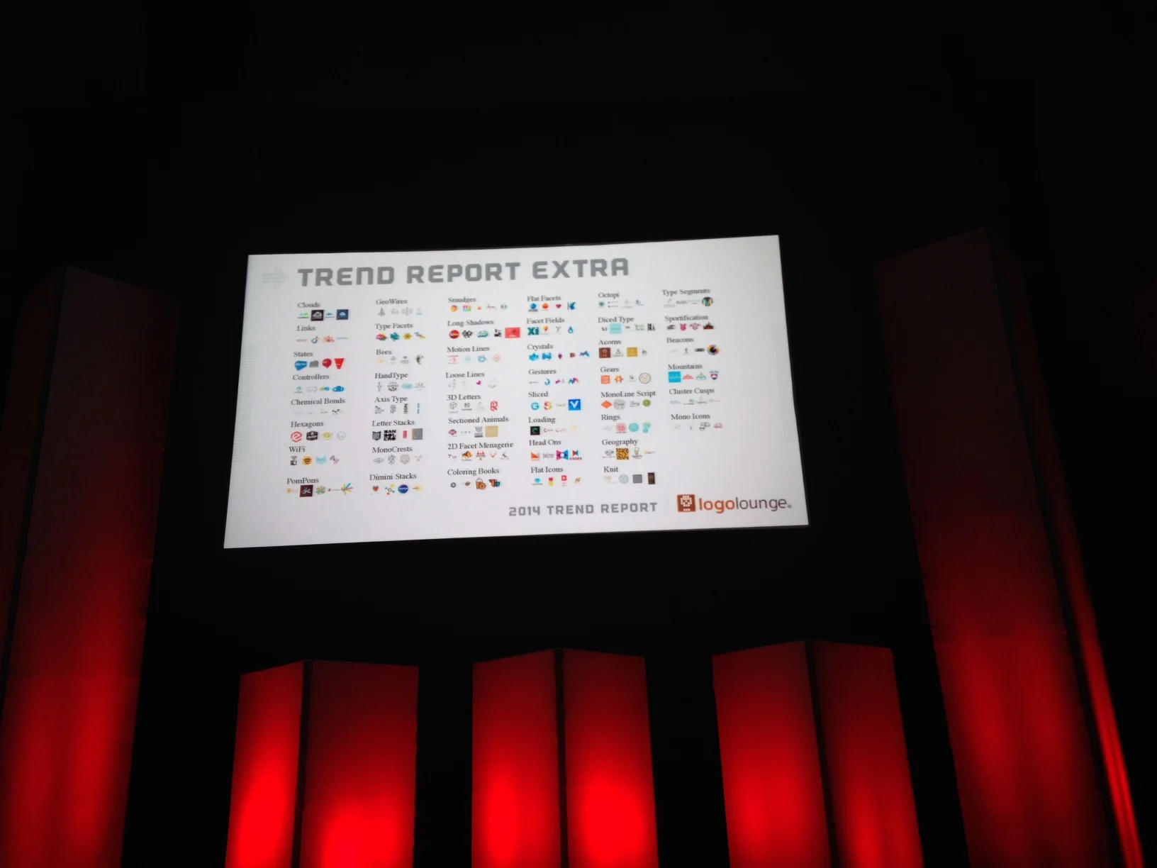 Slide on trends of recent logos from the Logolounge trend report... A sneak peak! 