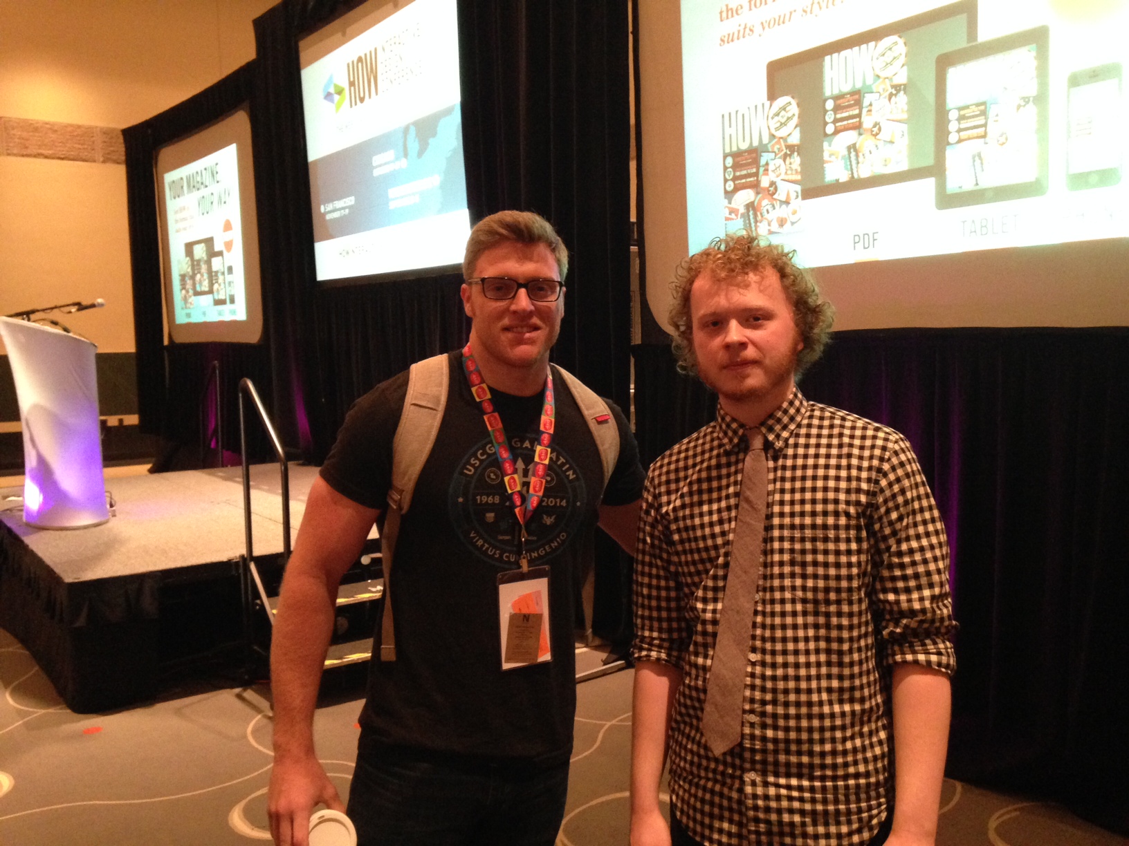 Me and Riley Cran. Contrary to what it looks like, he really didn't mind me taking this picture with him. 