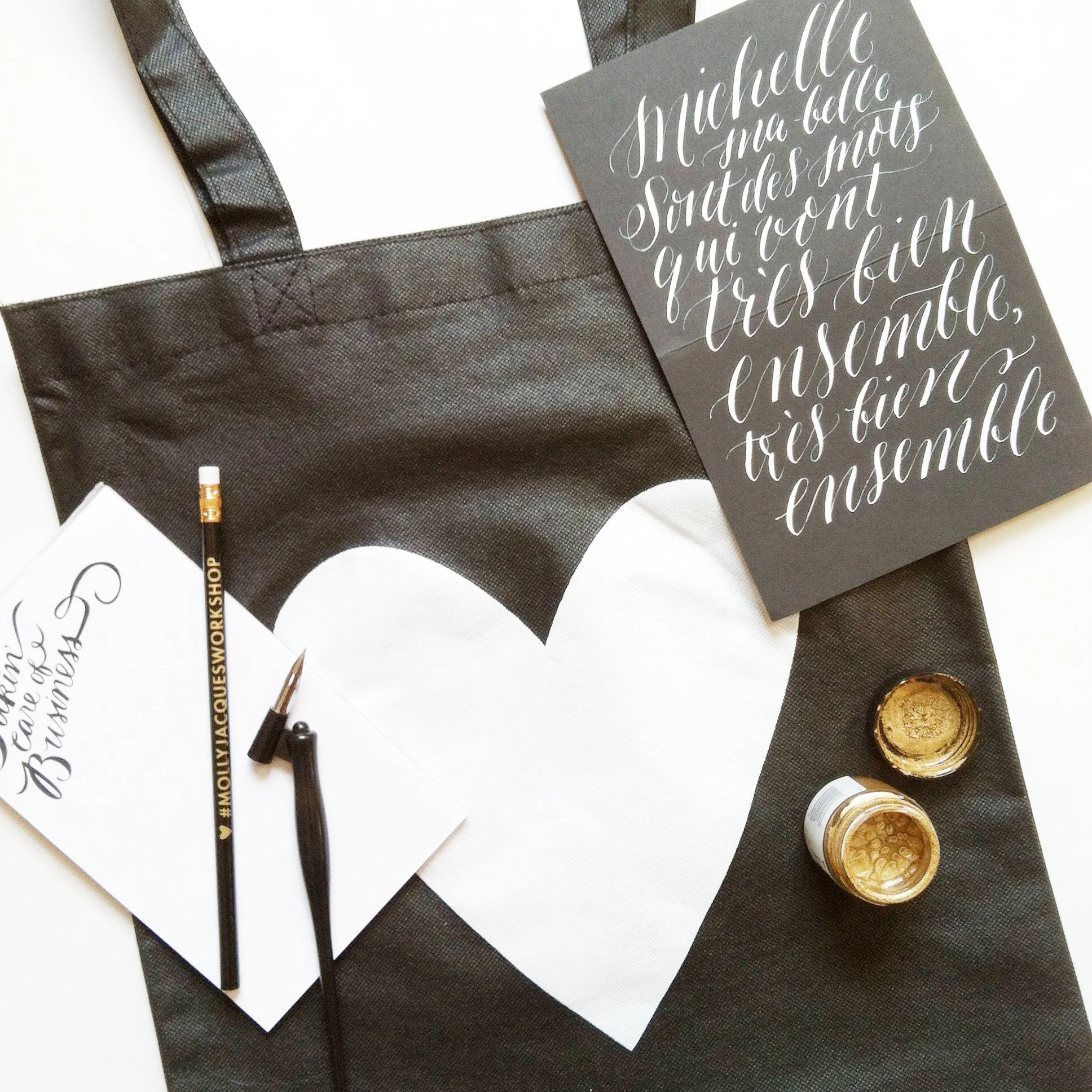 Each student will take home a goodie bag with their own calligraphy kit.