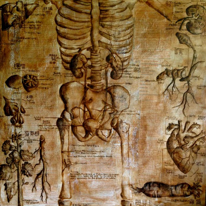 "Consciousness" , 2014 Mixed media on canvas