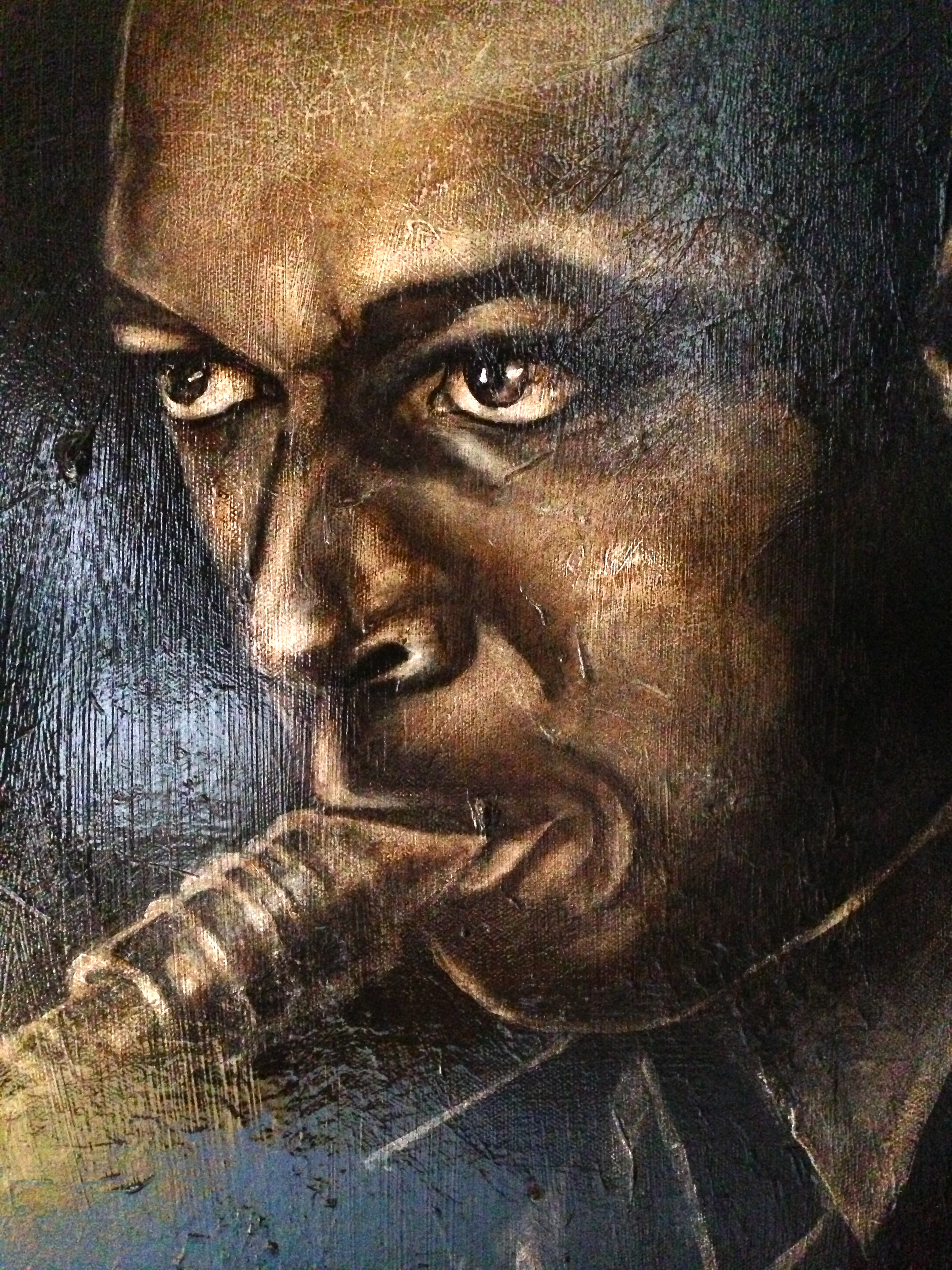 John Coltrane, 2014 Acrylic & oil on canvas
