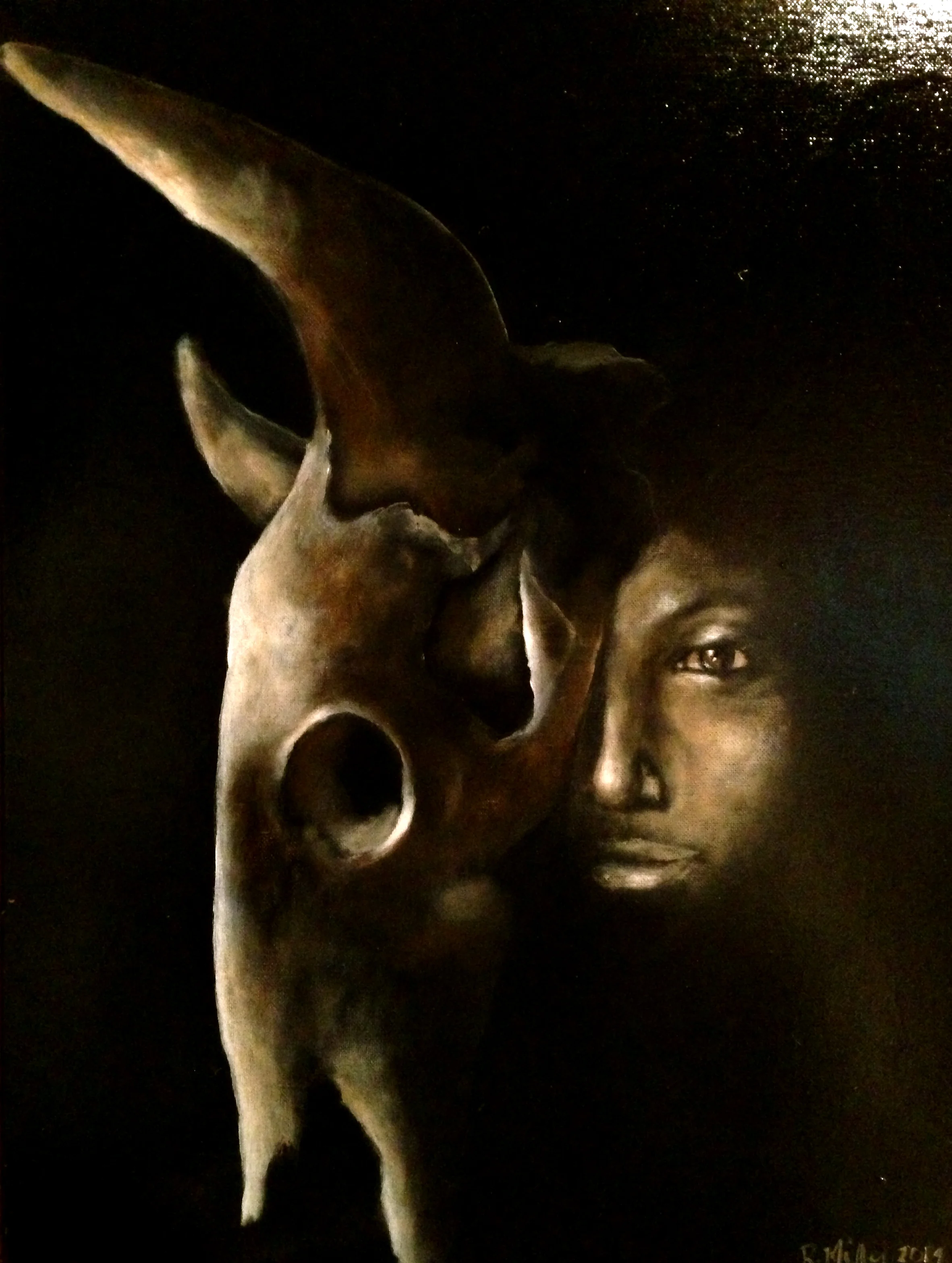 Stato Intermedio, 2014 Acrylic & Oil on canvas
