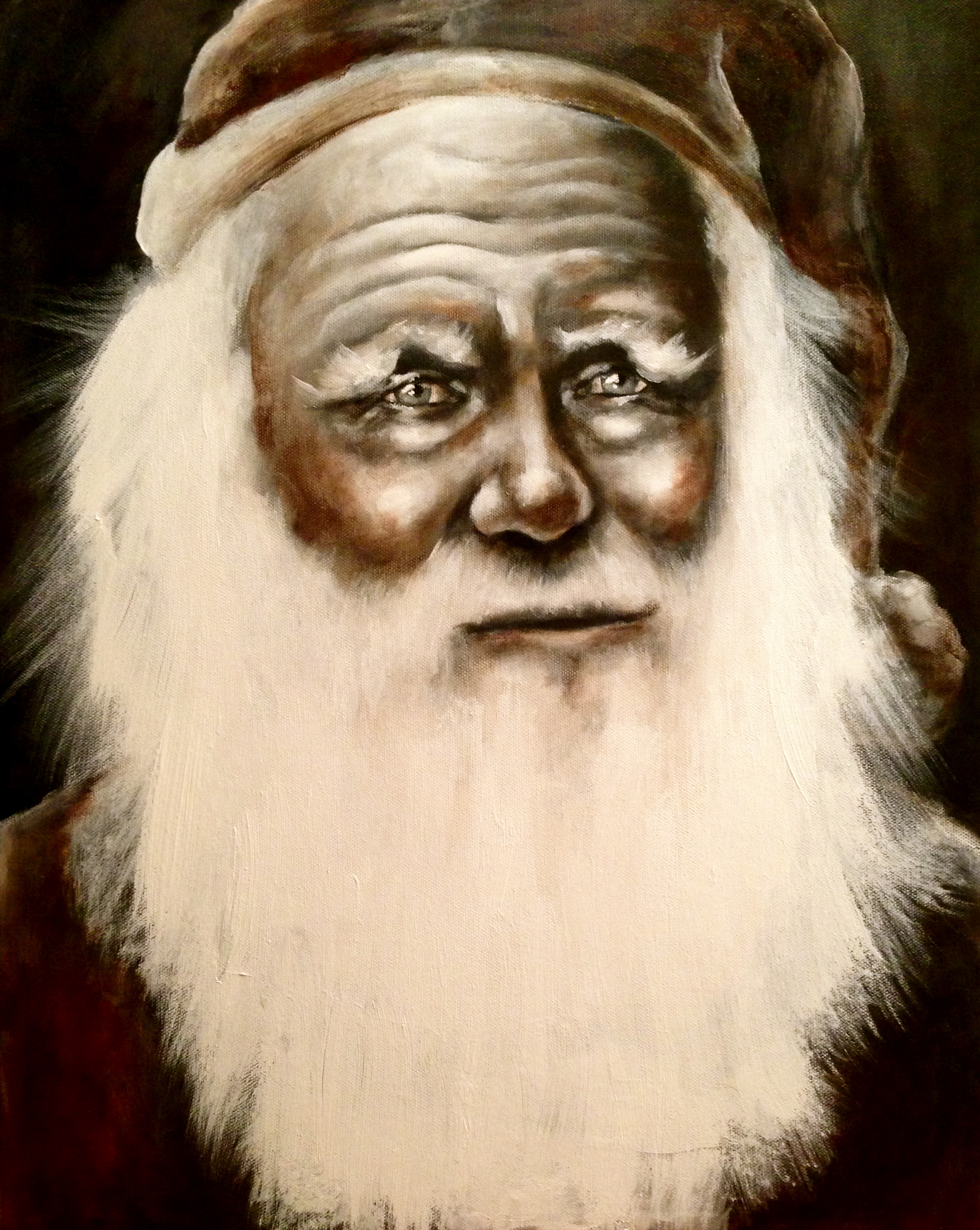 Old Fashioned Kris Kringle, 2014 Acrylic & oil on canvas Happy Holidays!