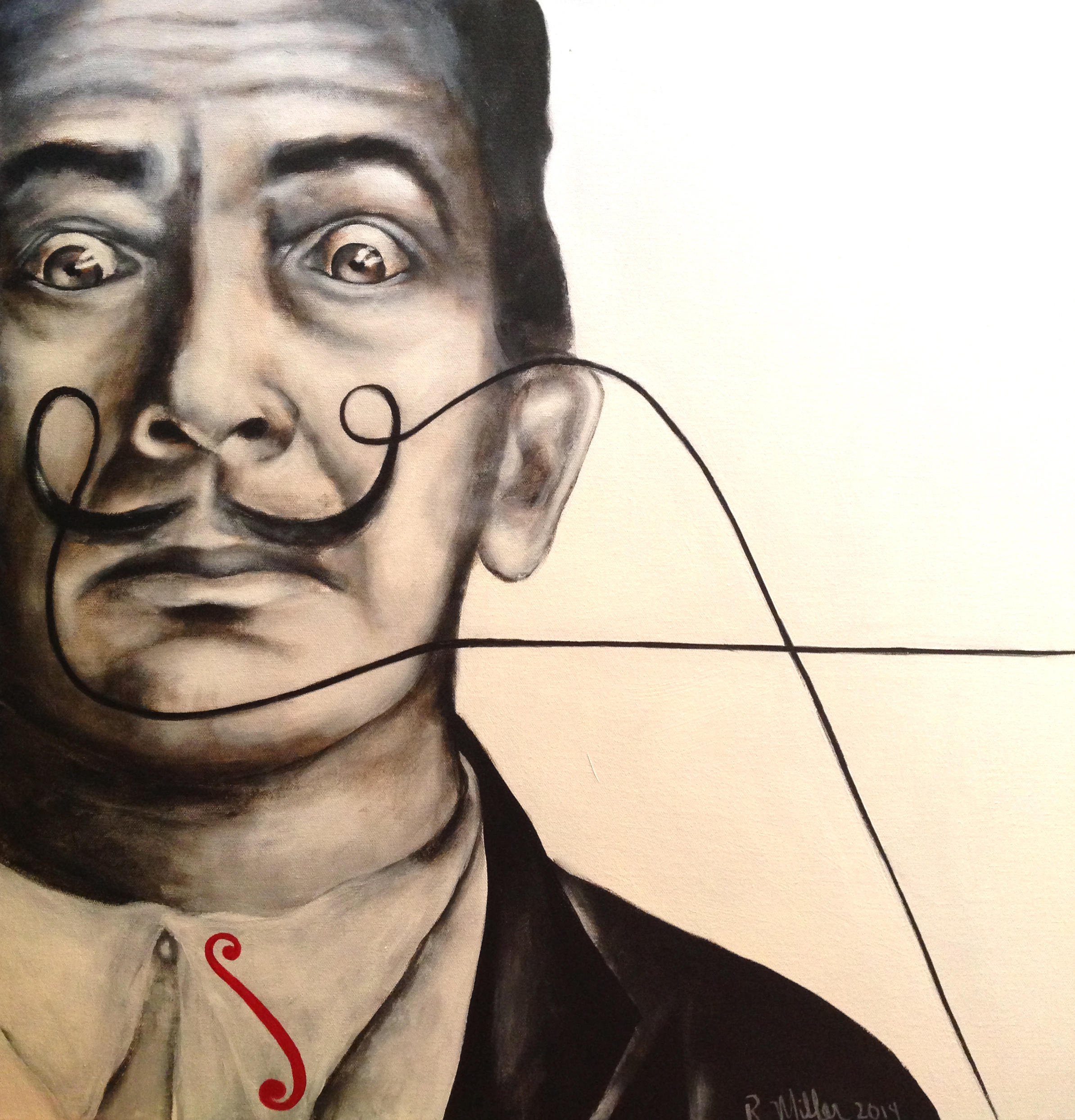 Dali's Premonition, 2014 Acrylic & oil on Canvas