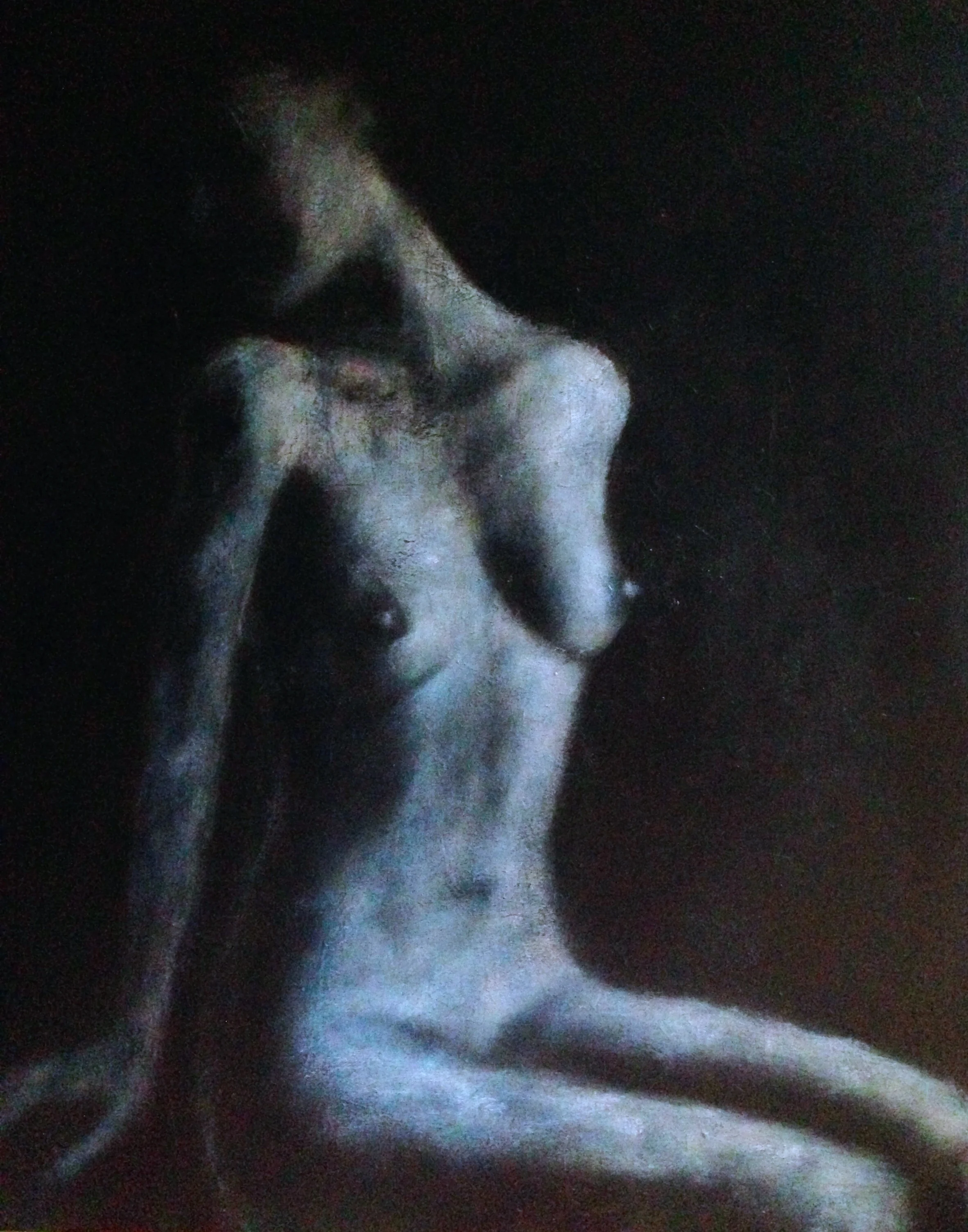 Blue Nude 4'x5', 2015Acrylic & oil on canvas