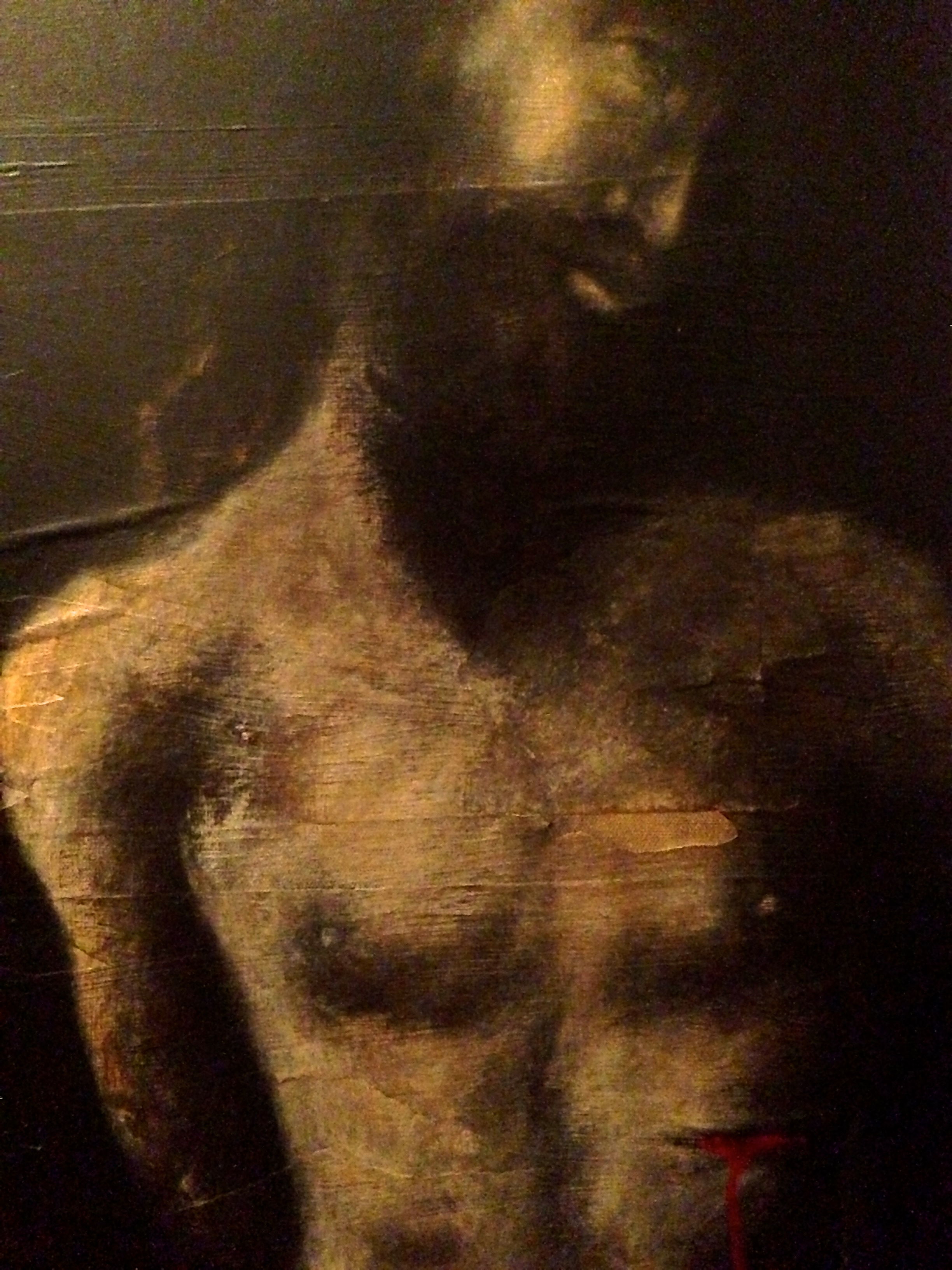 (close up) Jesus, 2015 Mixed Media on canvas