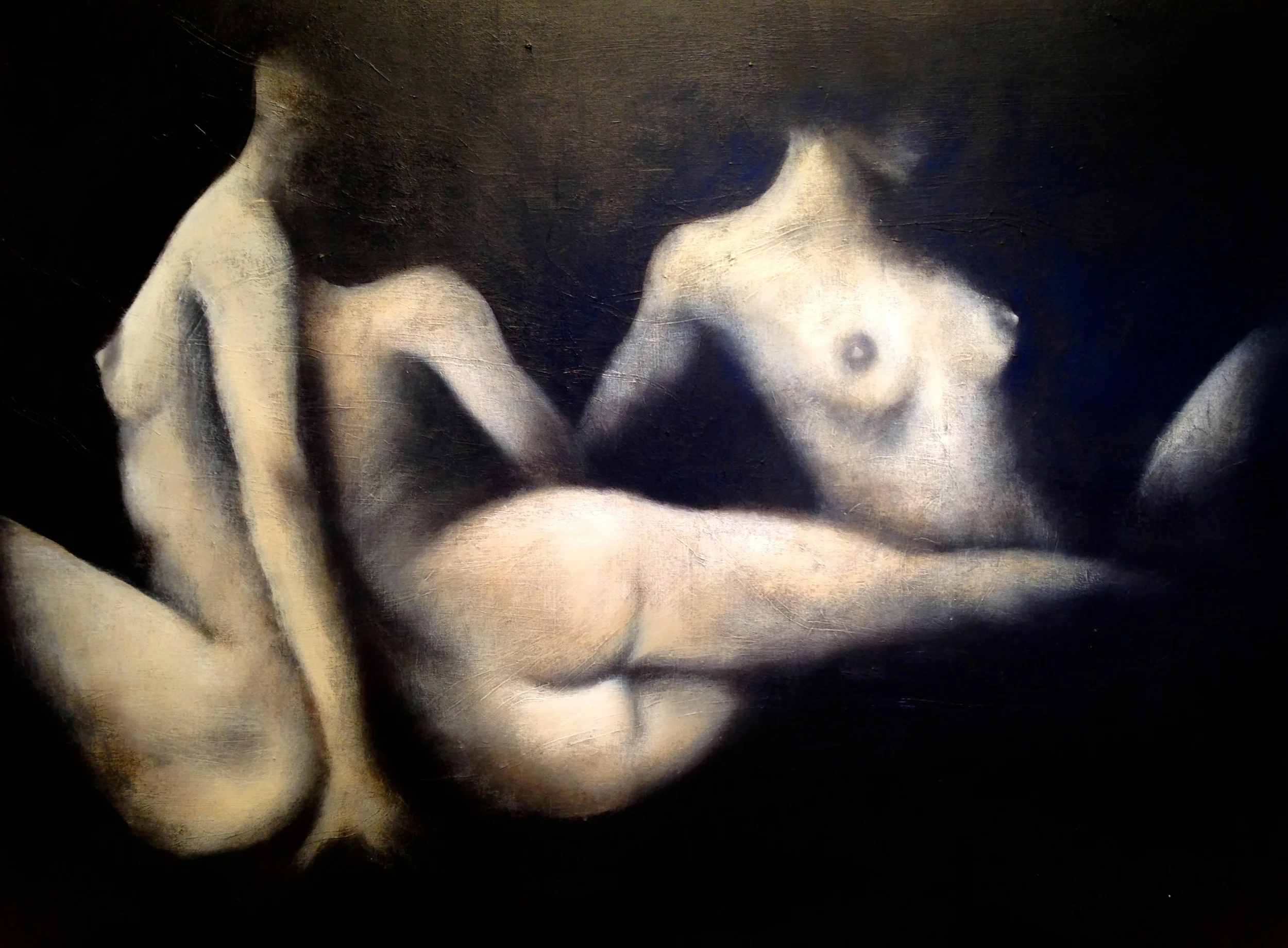 The Three Graces/Nymphs, 201536" x 48" Acrylic & oil on canvas