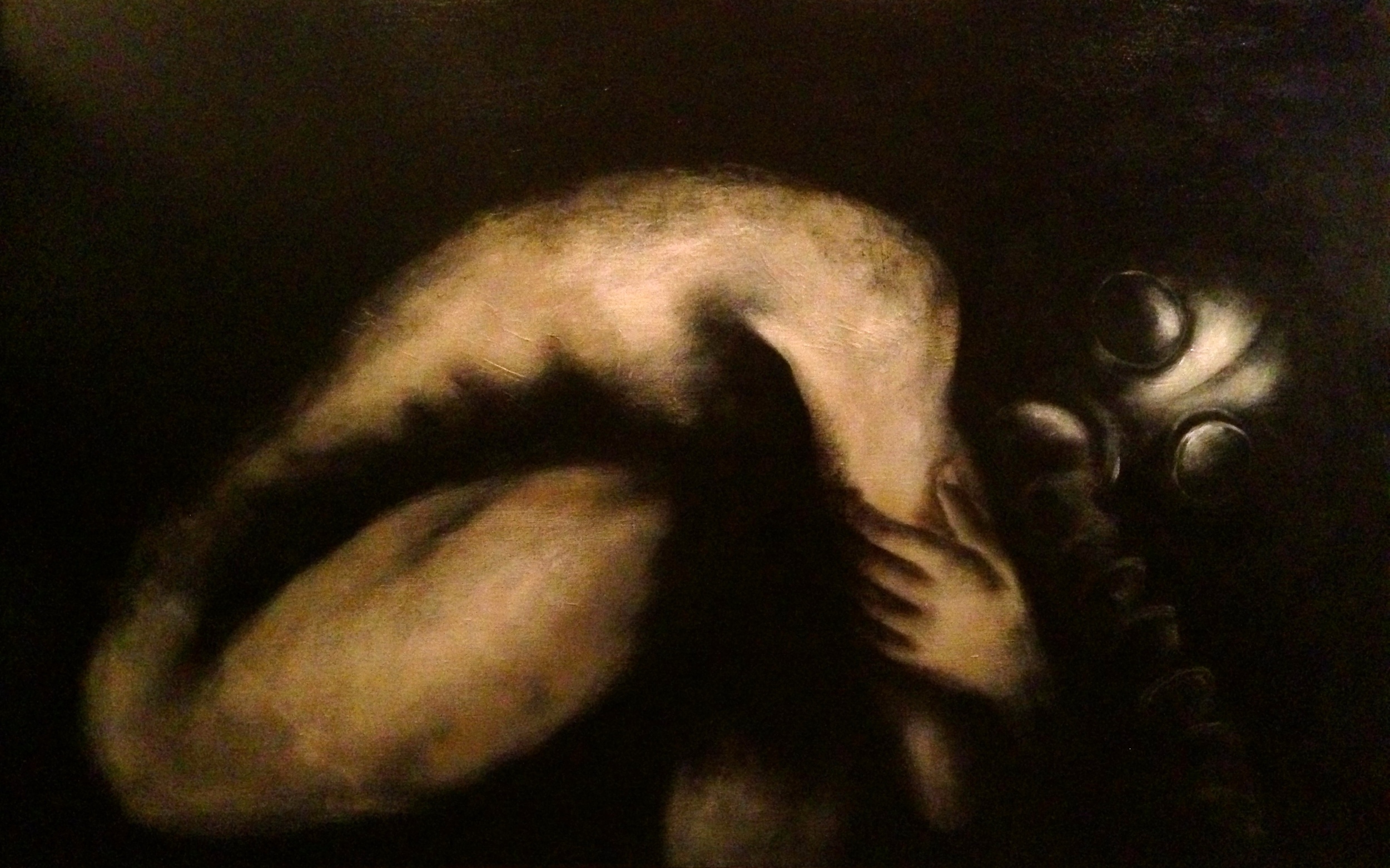 Fukushima, 2015 Acrylic & oil on canvas 36"x54"