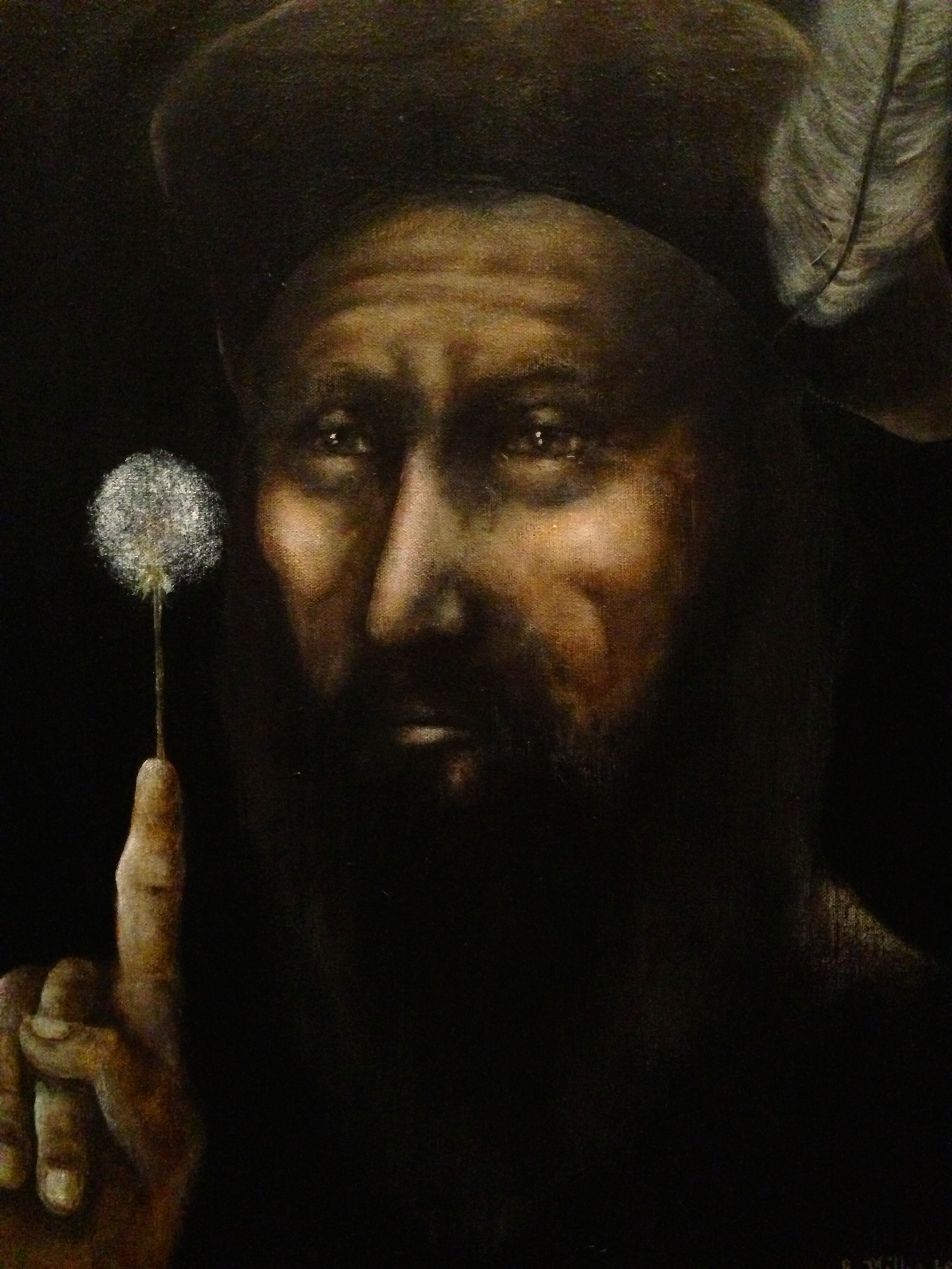 Contemplating Nature, 2015 Acrylic & oil on canvas