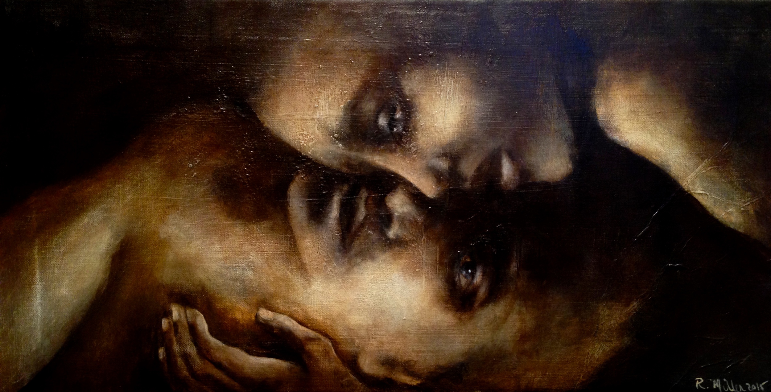 Gli Amanti, 2015 Acrylic & oil on canvas