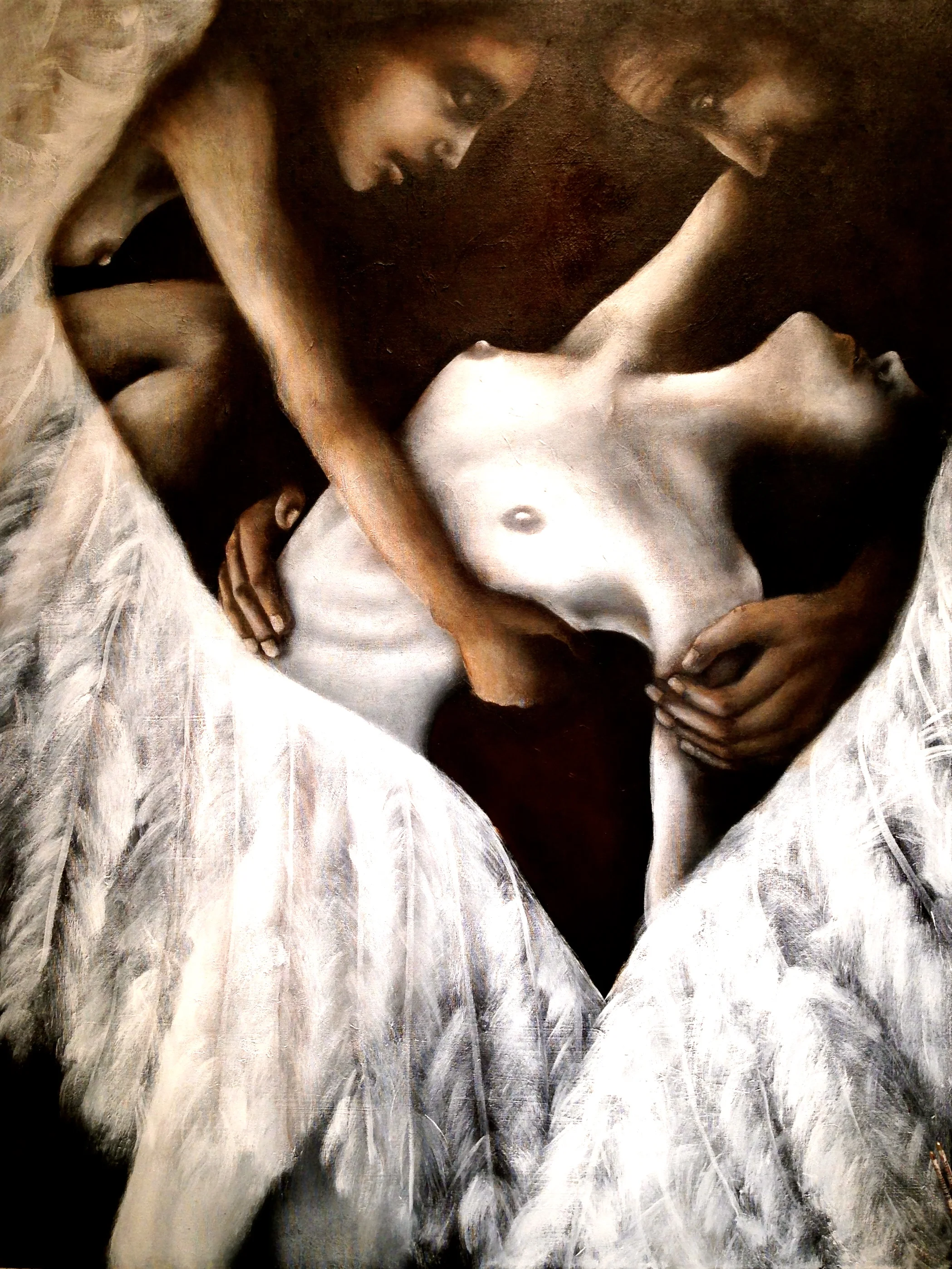 Le Ballet Transcendantale, "Transcendental Ballet" 2015 Acrylic and oil on canvas, 36"x48"