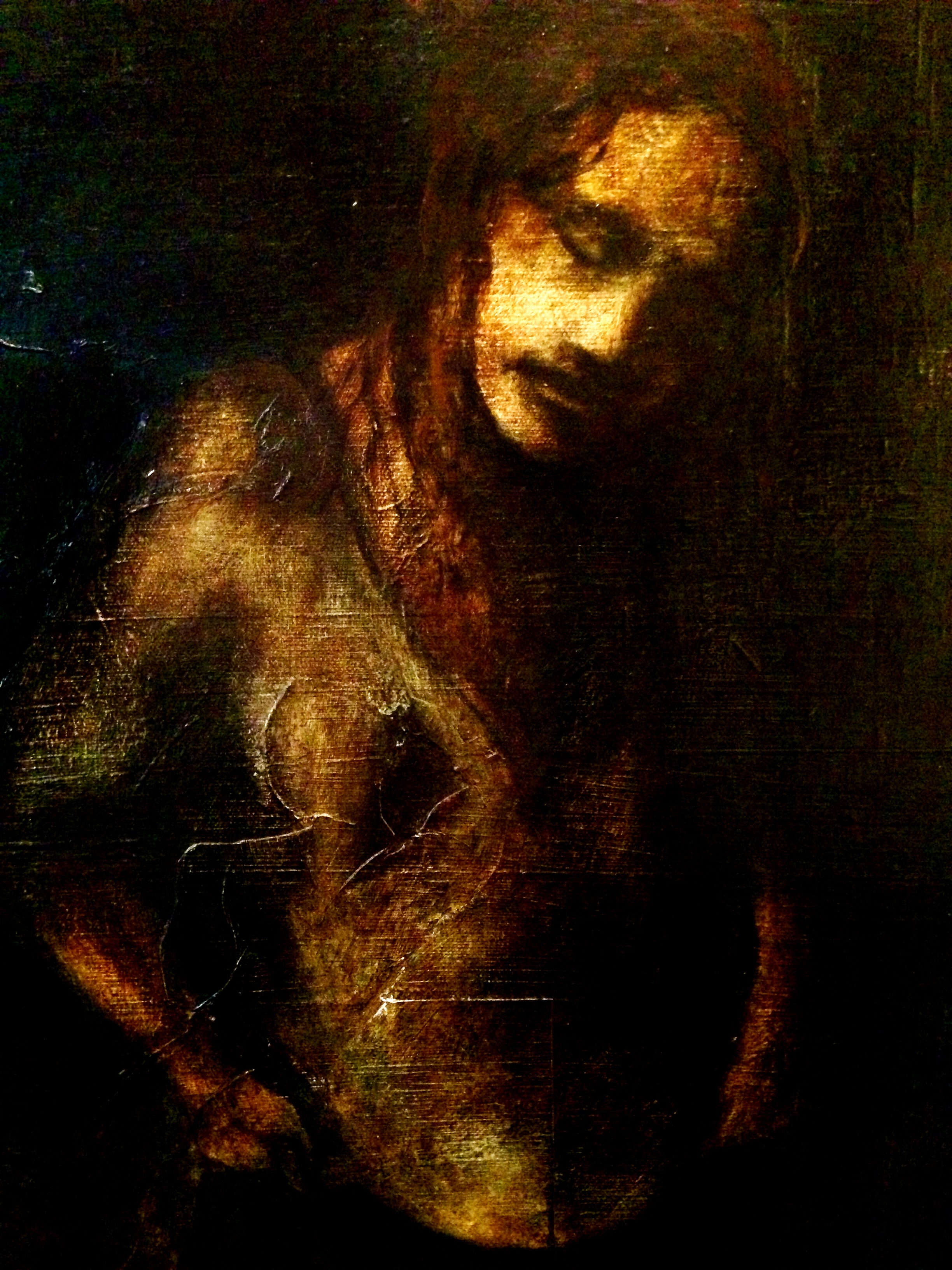 (closeup)Water Birth, 2015 Acrylic/mixed media & oil on canvas