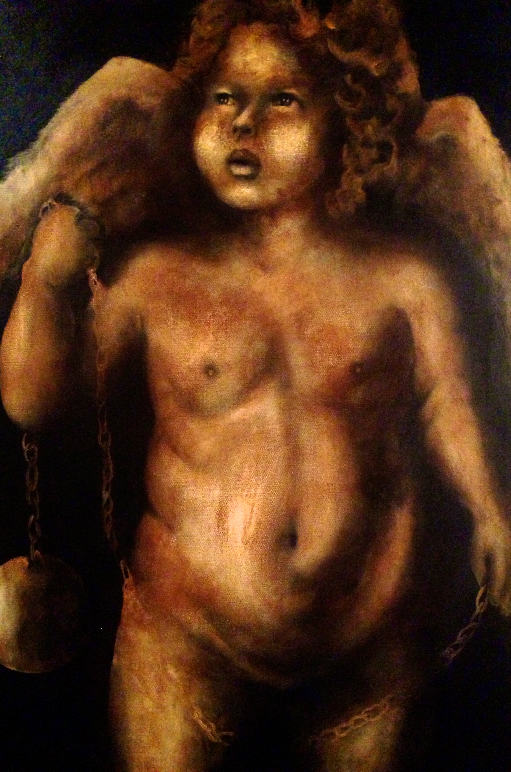 Cupid's Ball & Chain, 2015 Acrylic & oil on canvas