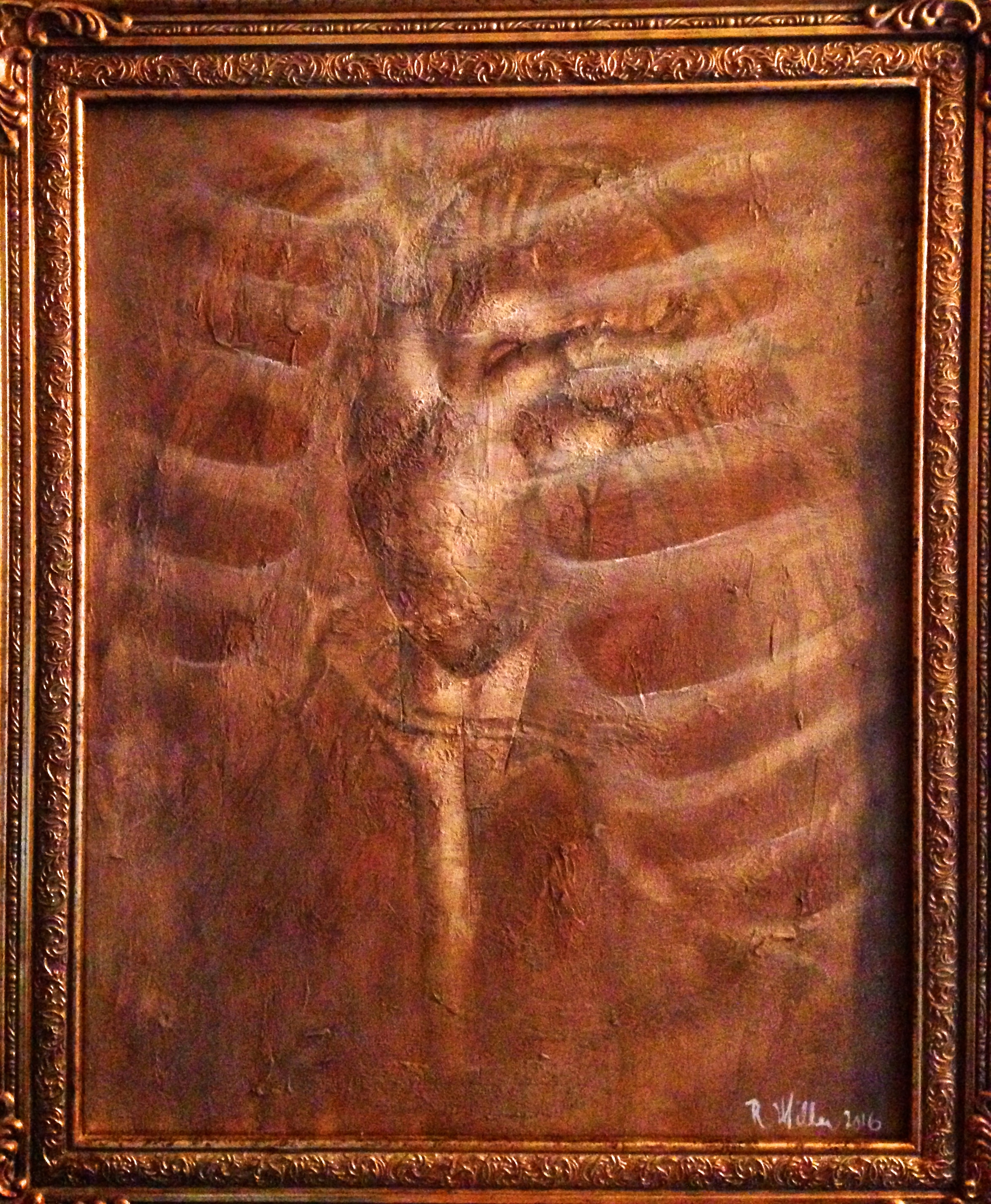 Artnatomy II The Heart, 2016 Mixed media on canvas