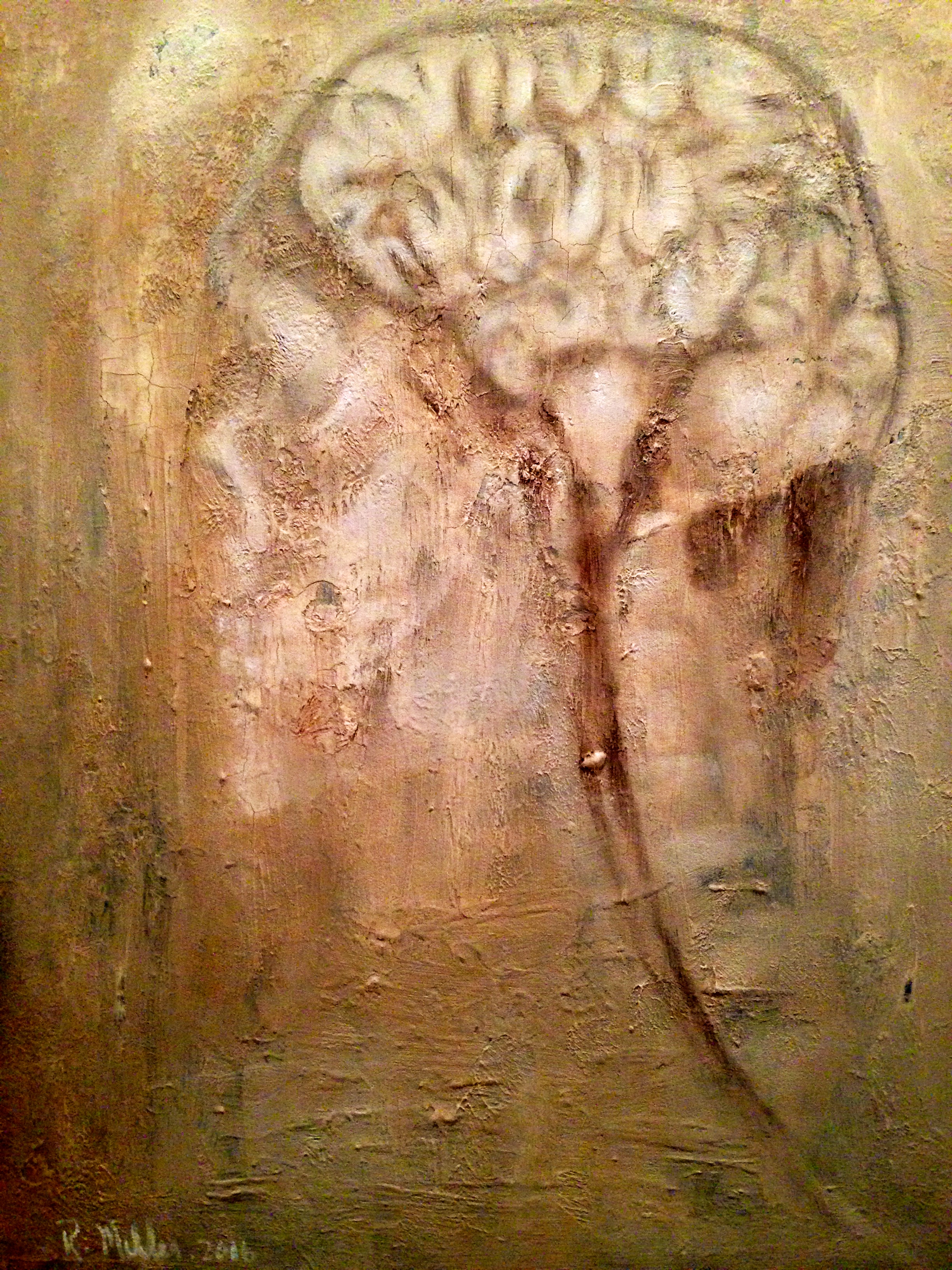 Artnatomy IV The Brain, 2016 Mixed media on canvas