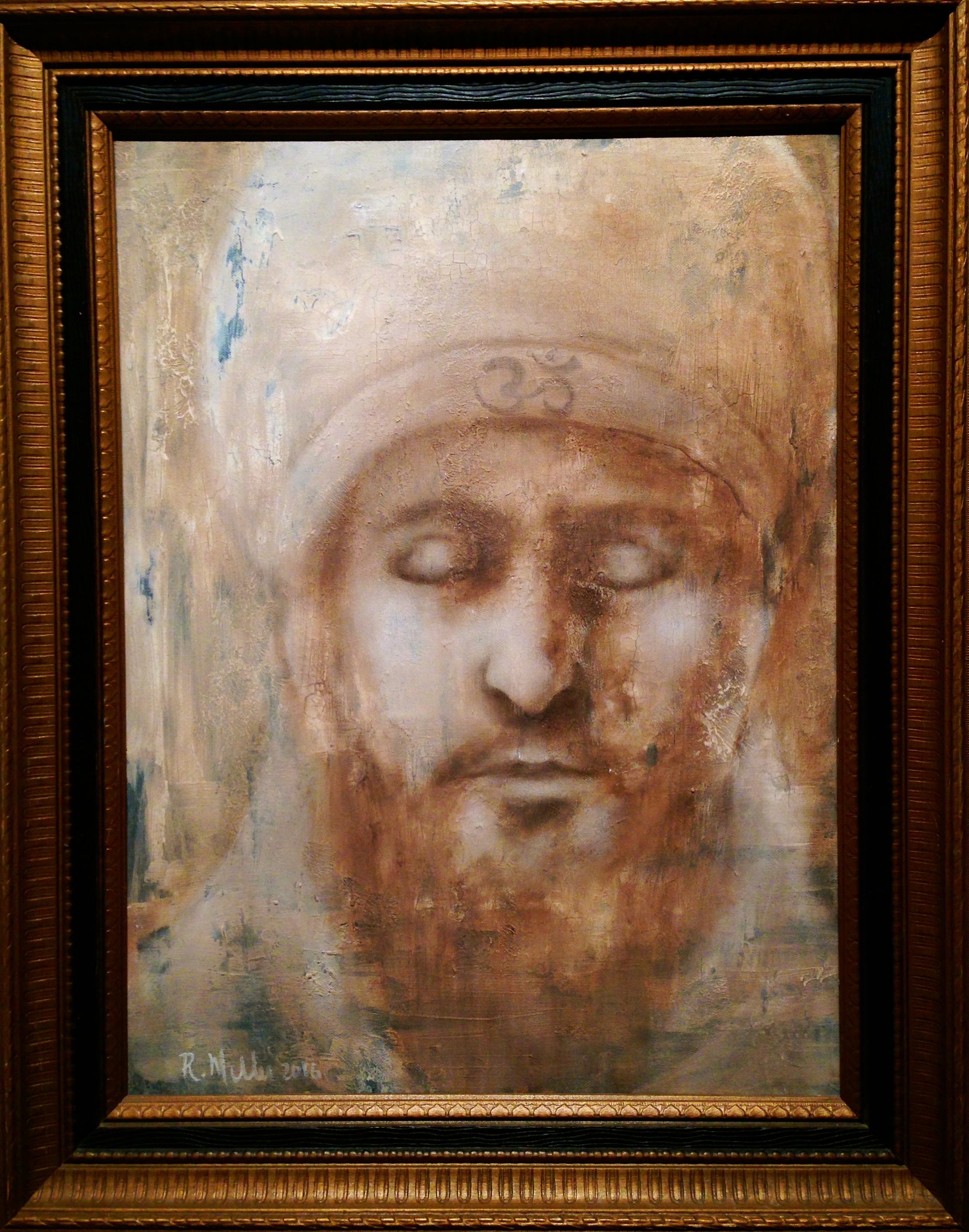 (framed)Yogi, 2016 Mixed Media on canvas