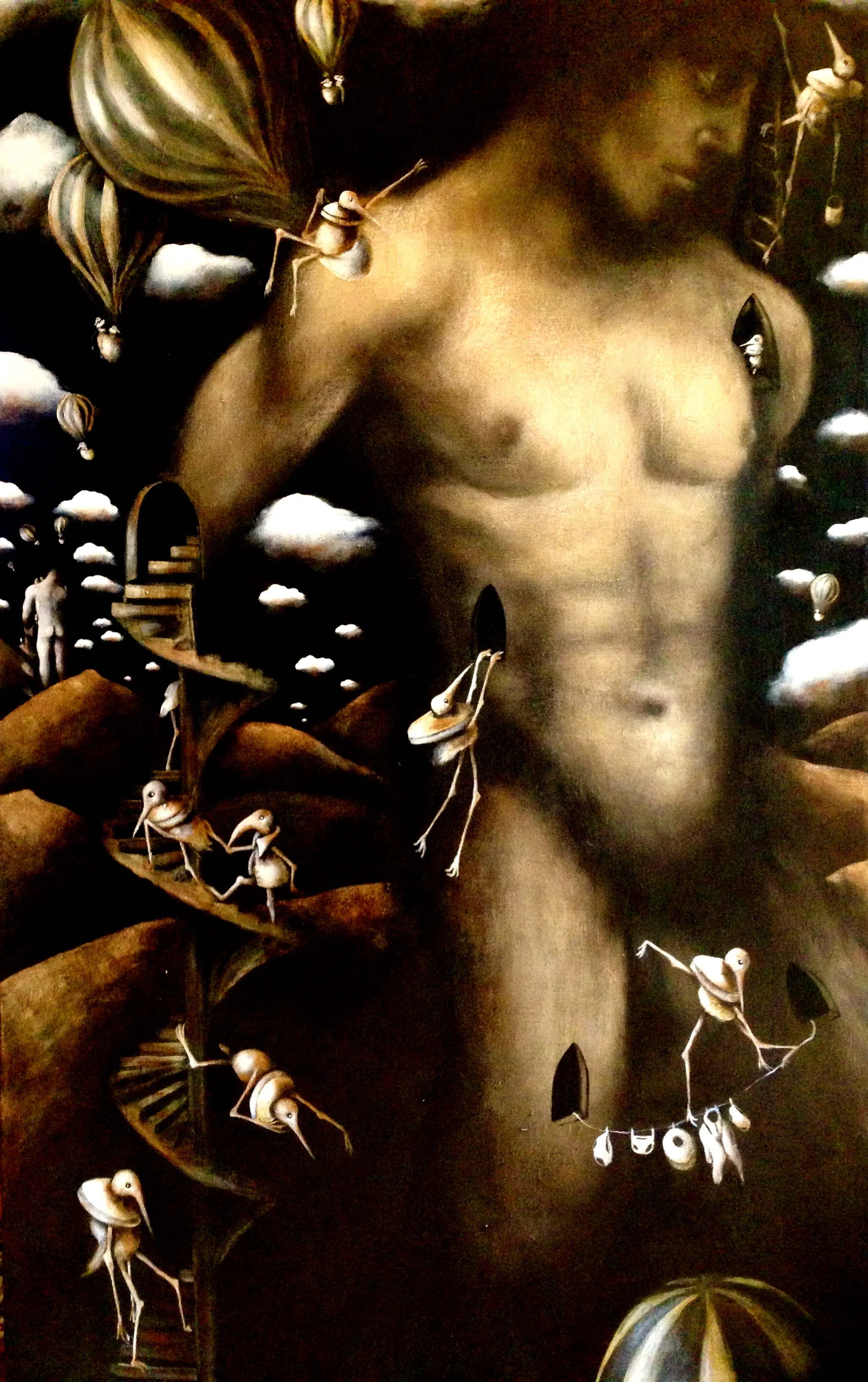 Again, I normally do not post paintings in progress on my site, but this one I am!Very Large work in progress....Acrylic on canvas, 36" x 54"