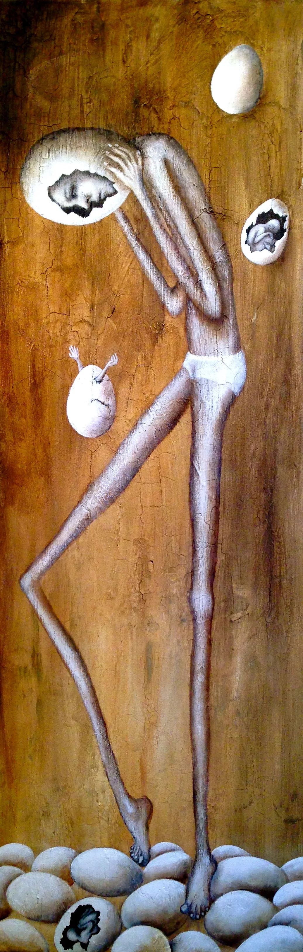 Containment, 2016Acrylic & texture medium on canvas