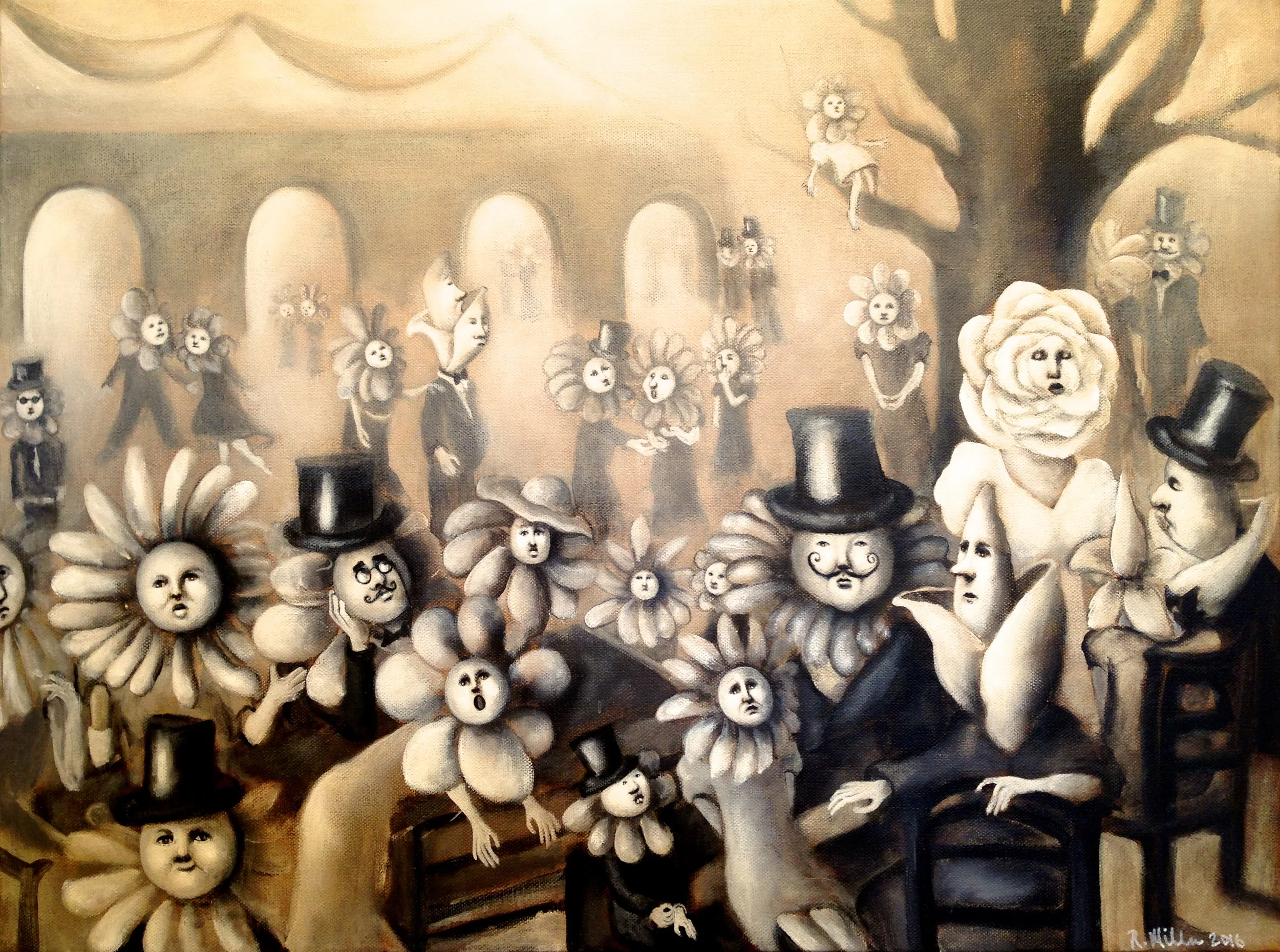 Cross Pollination, 2016Acrylic on canvas