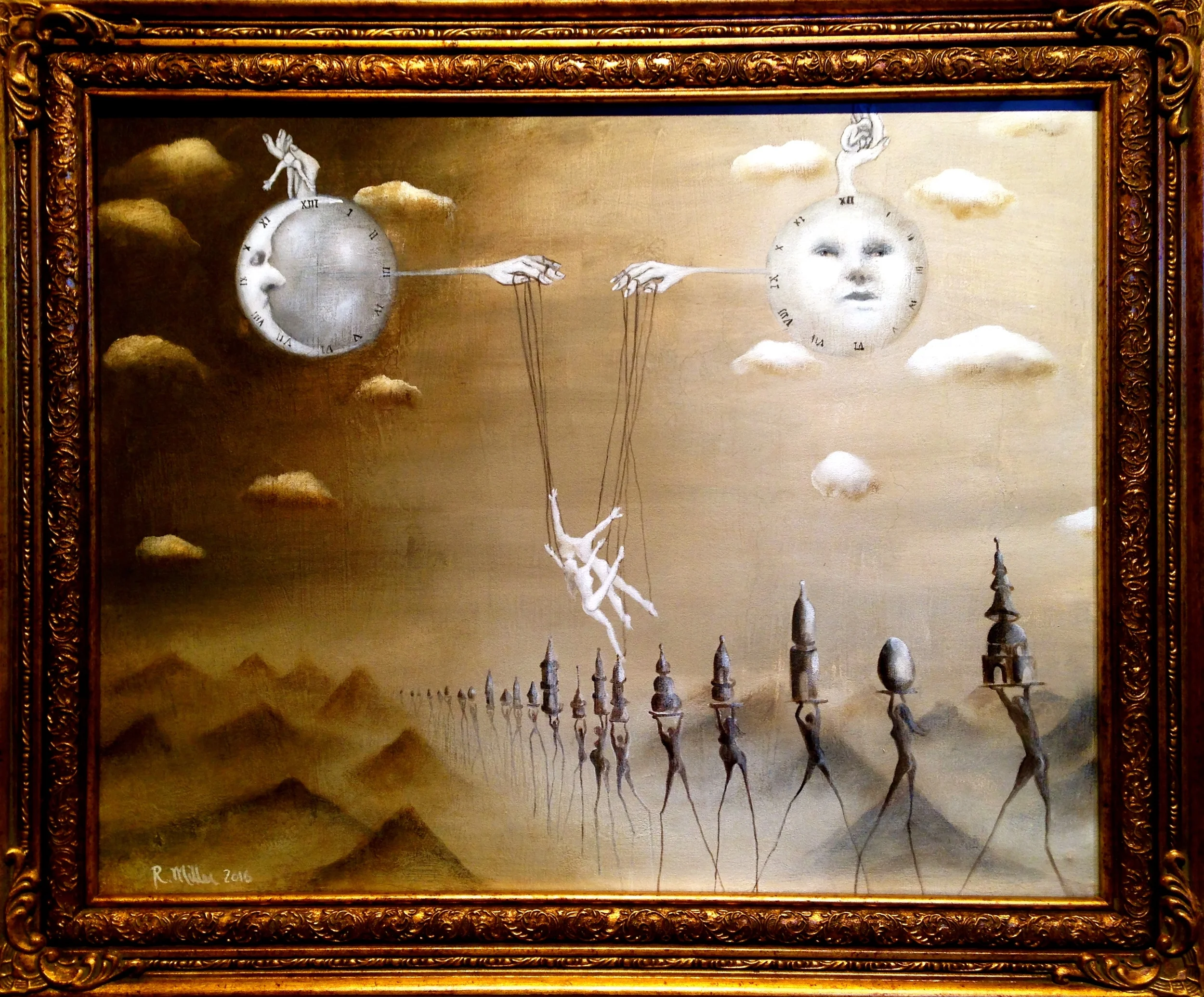 The Illusion, 2016 Acrylic, oil, & texture medium on canvas