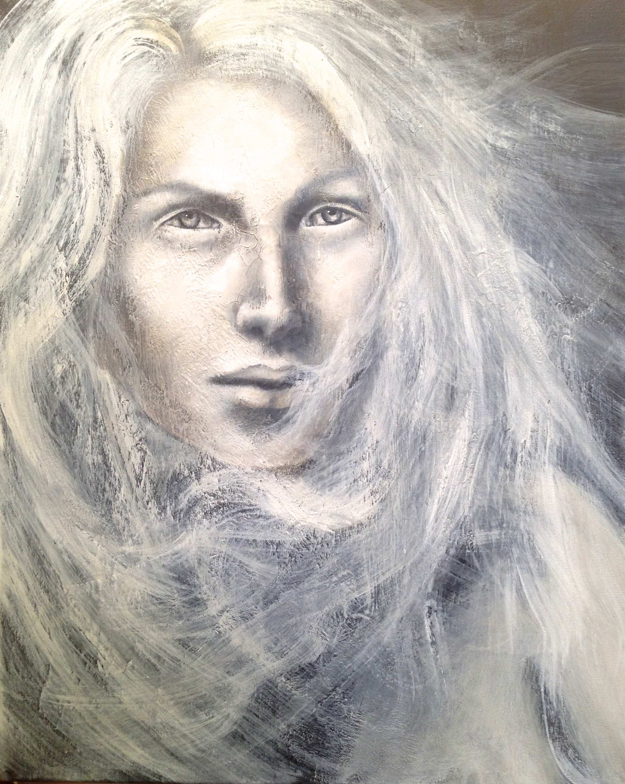 The Tides of Fortitude, 2016 Acrylic, oil,texture medium on canvas