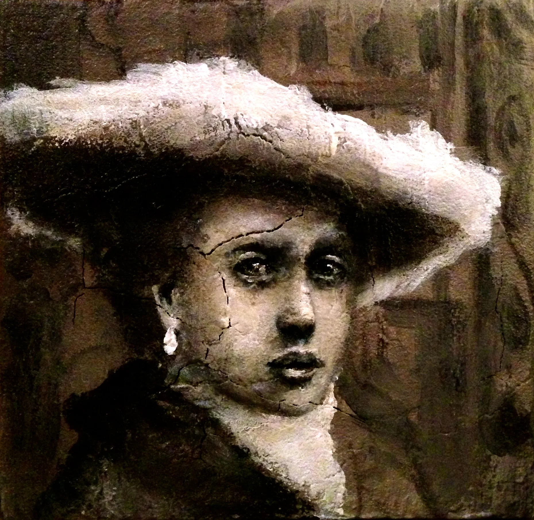 My 4x4 inch take on a Vermeer, 2016